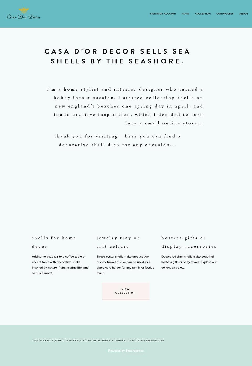 casadordecor.com — Shopify storefront screenshot