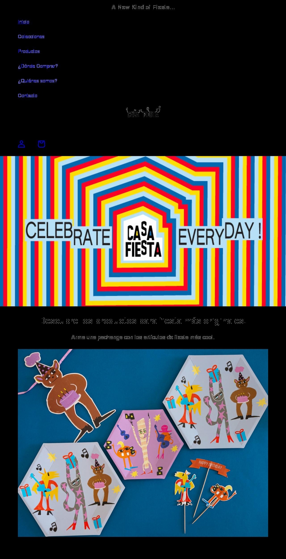 casafiesta.co shopify website screenshot