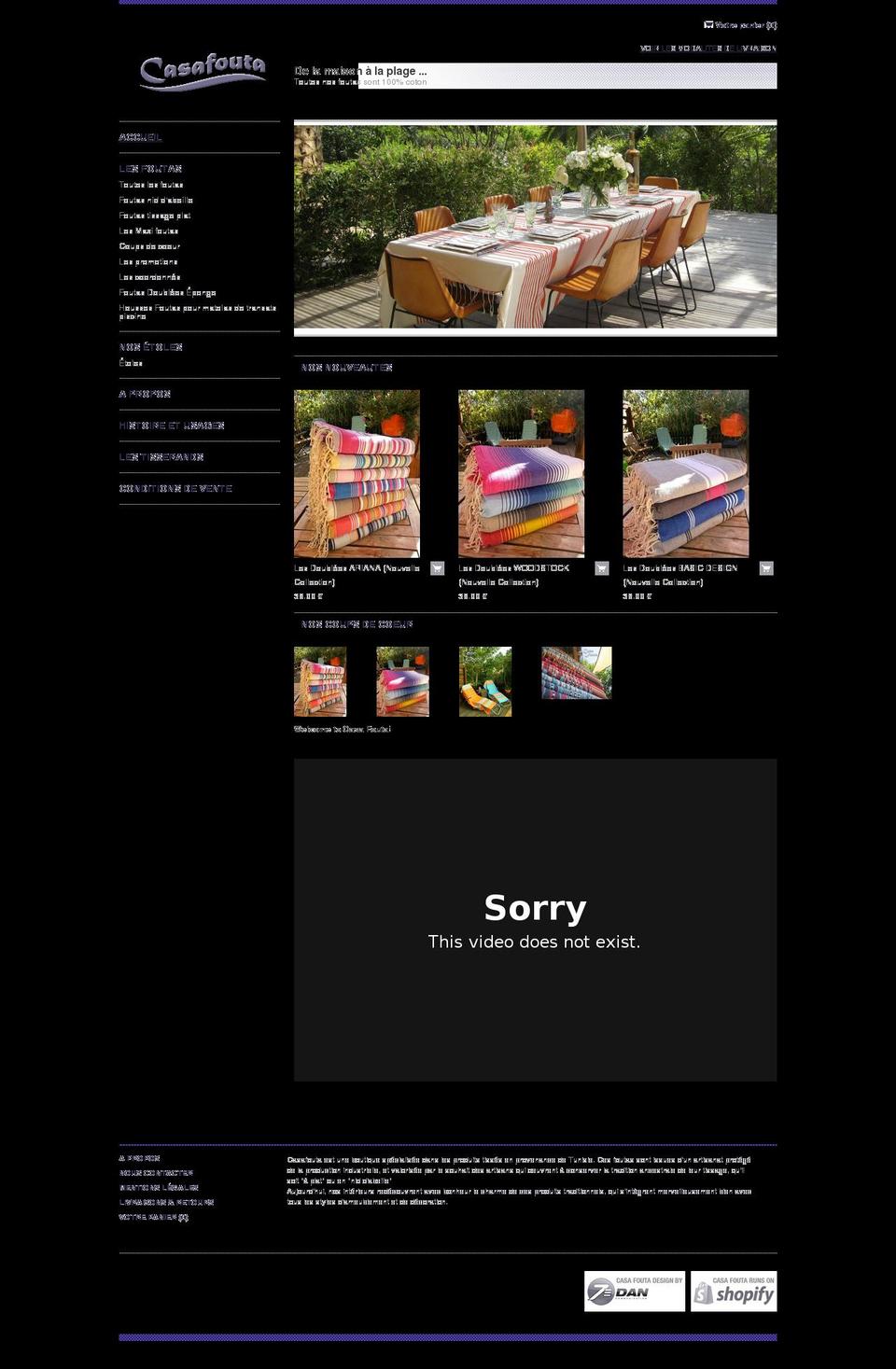 casafouta.com shopify website screenshot