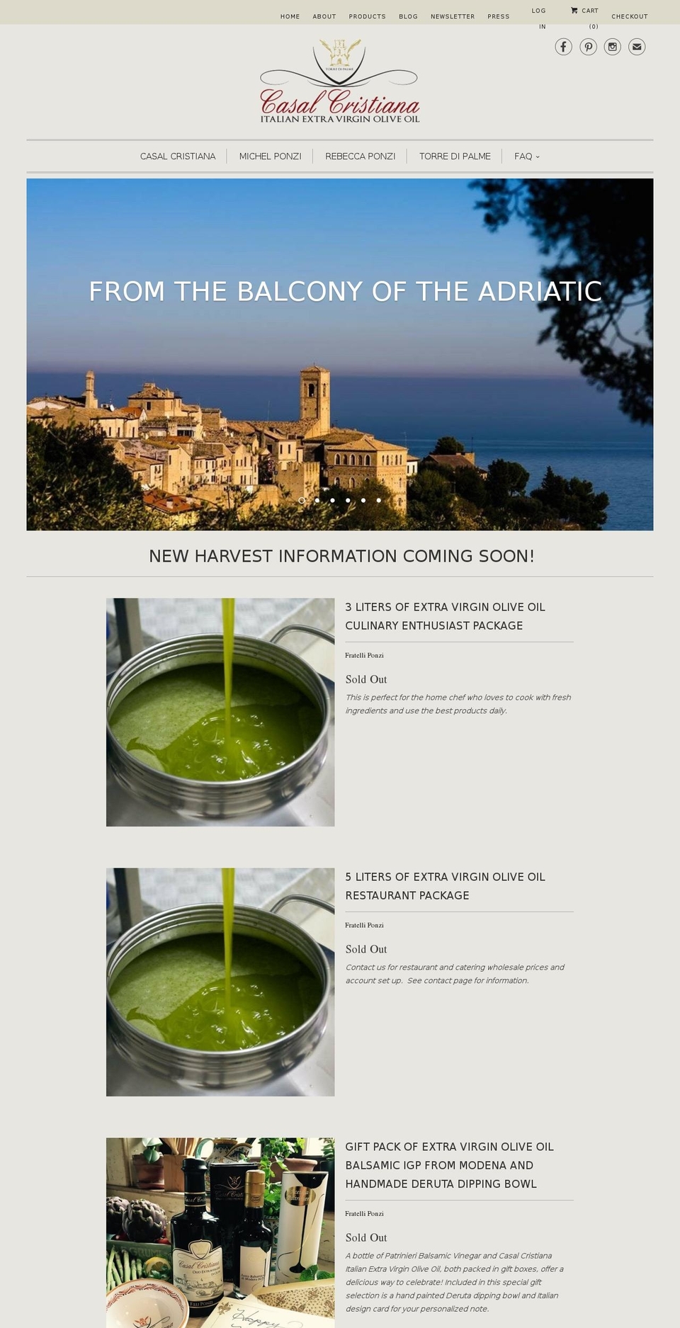 casalcristiana.com shopify website screenshot