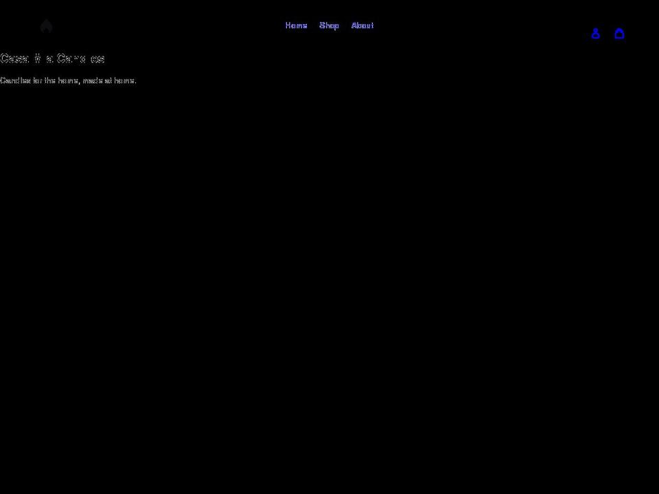 casamiacandles.com shopify website screenshot