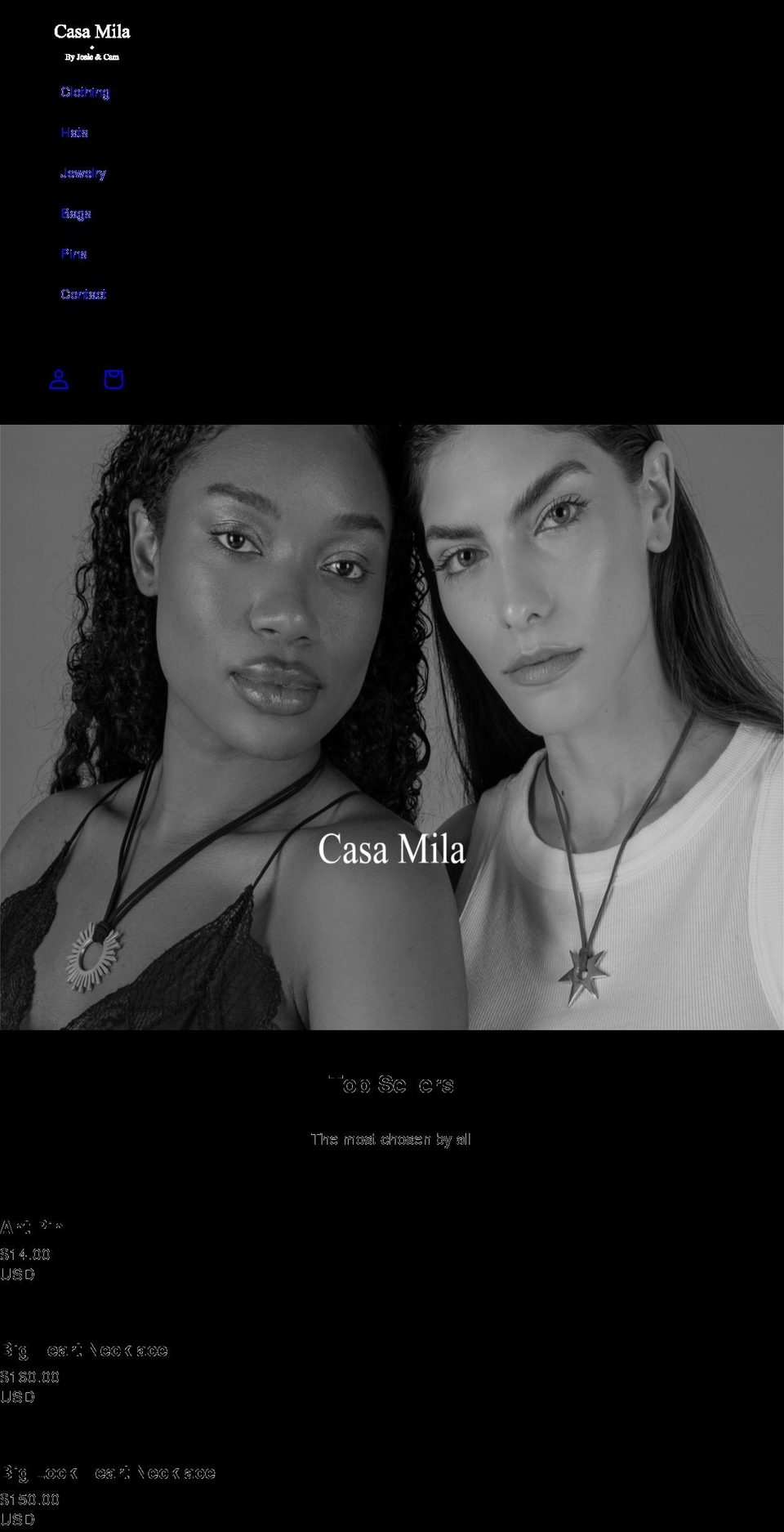 casamilashop.com shopify website screenshot