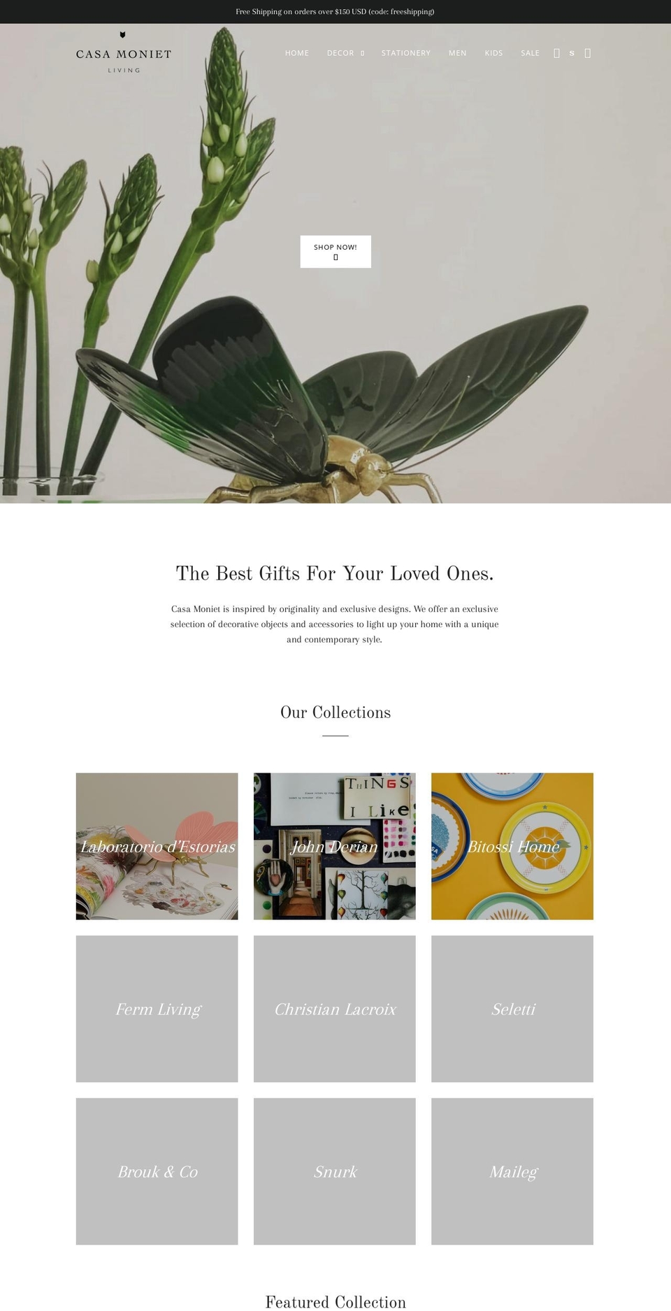 casamoniet.com — Shopify storefront screenshot
