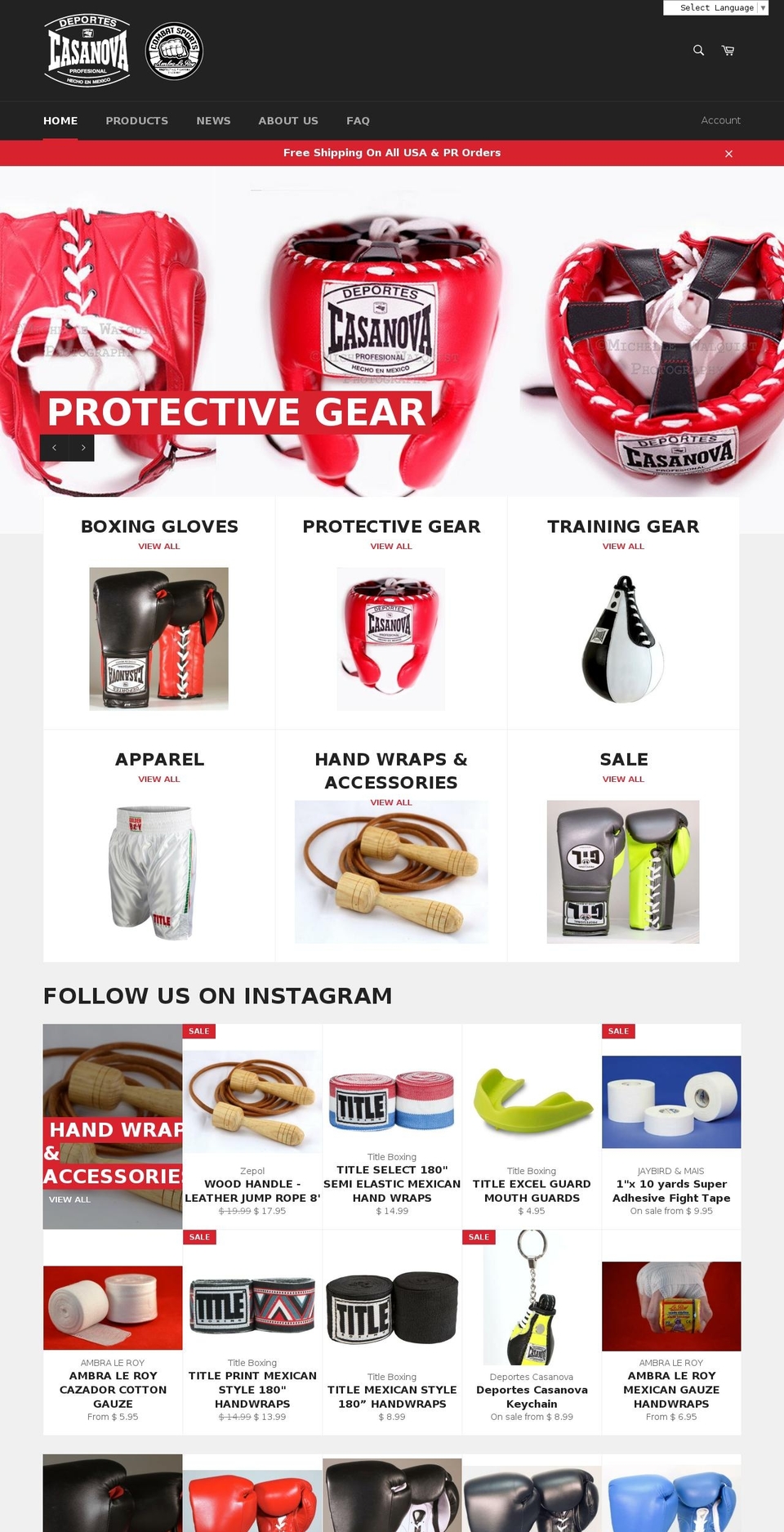 casanovabox.com — Shopify storefront screenshot