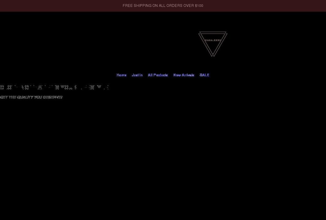 casaxxxi.com shopify website screenshot