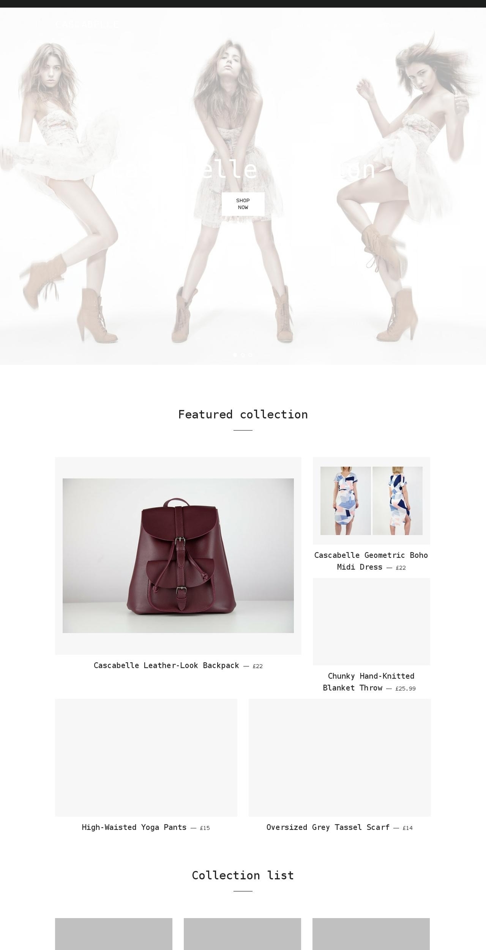 cascabelle.net shopify website screenshot