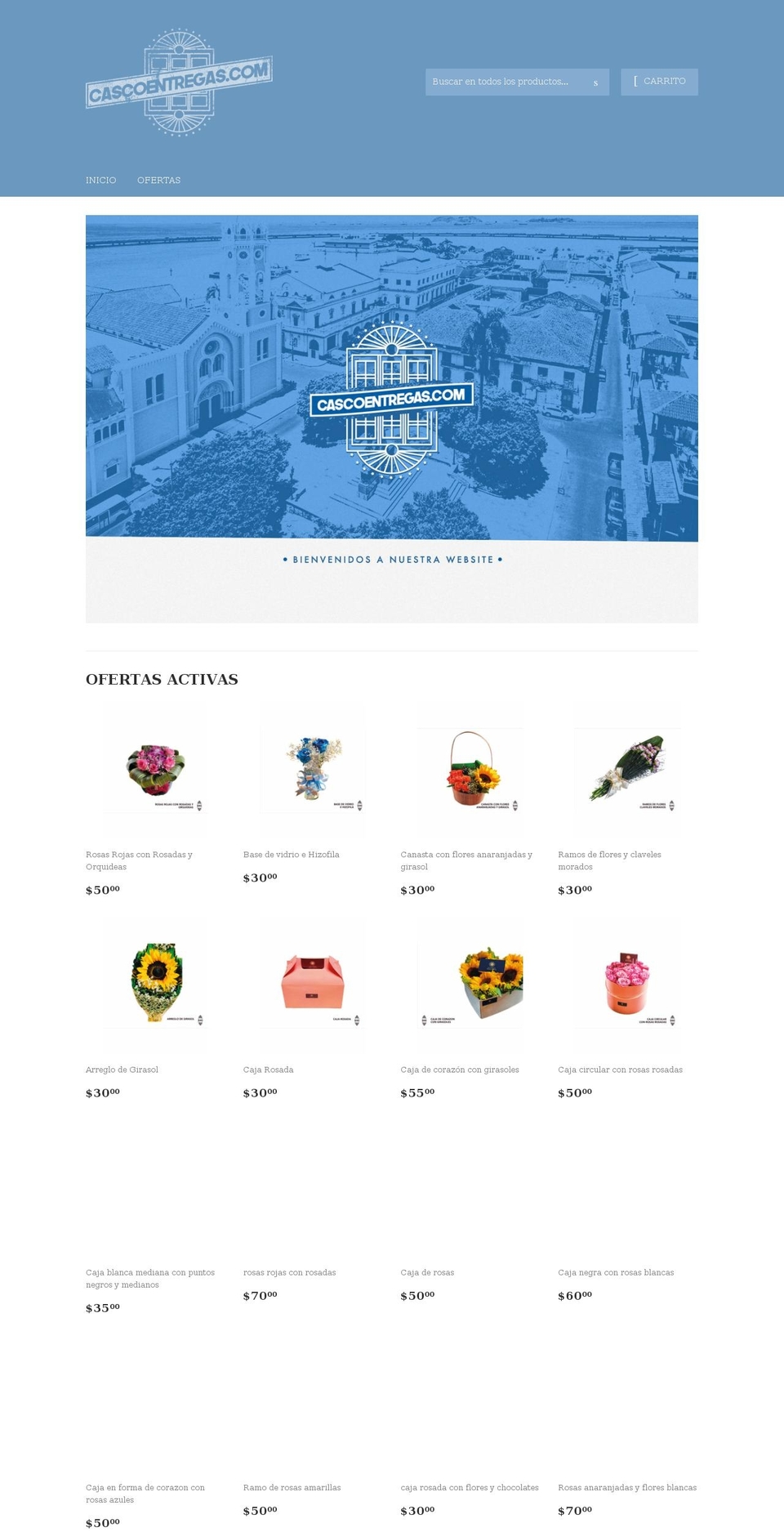 cascoentregas.com shopify website screenshot