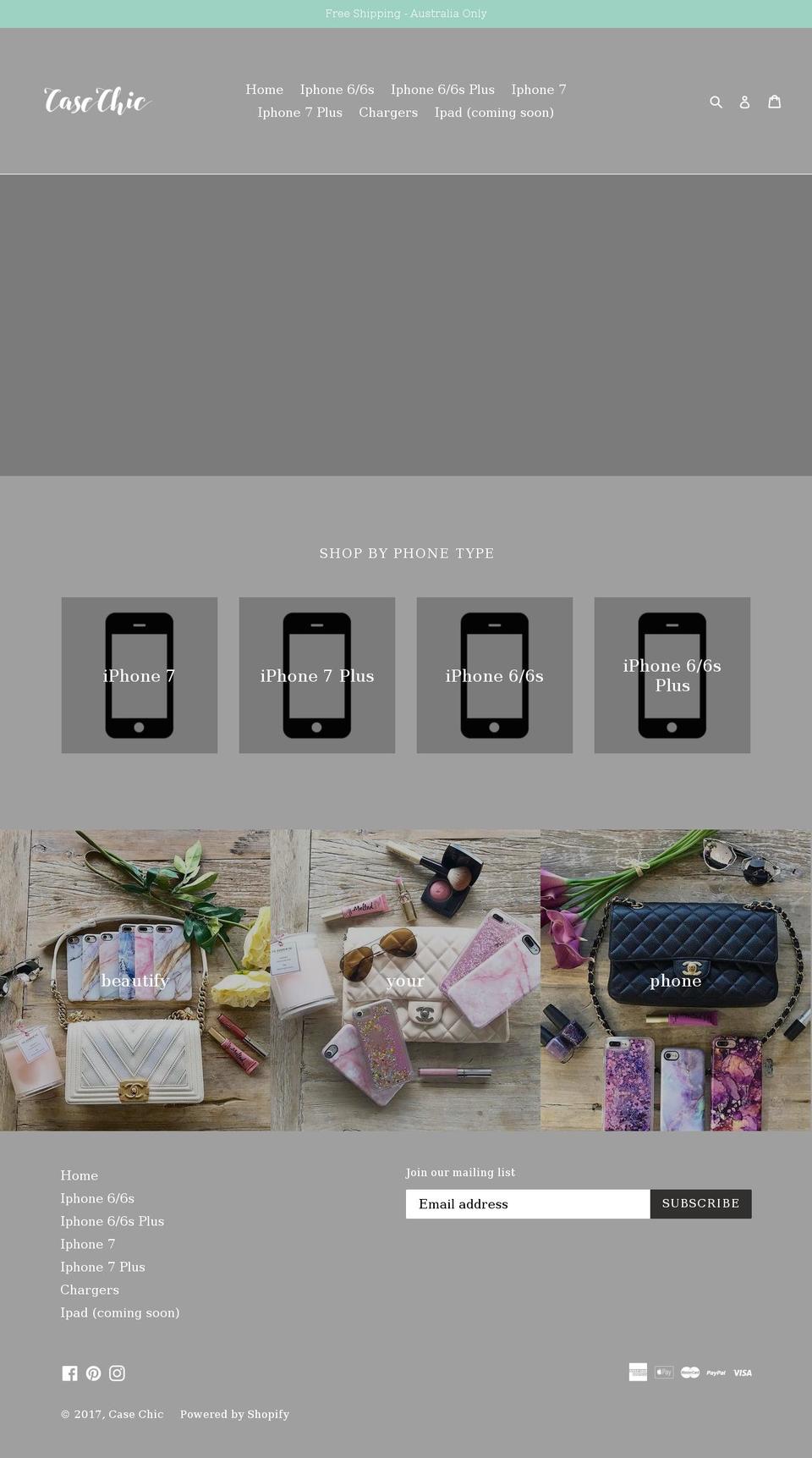 case-chic.com shopify website screenshot