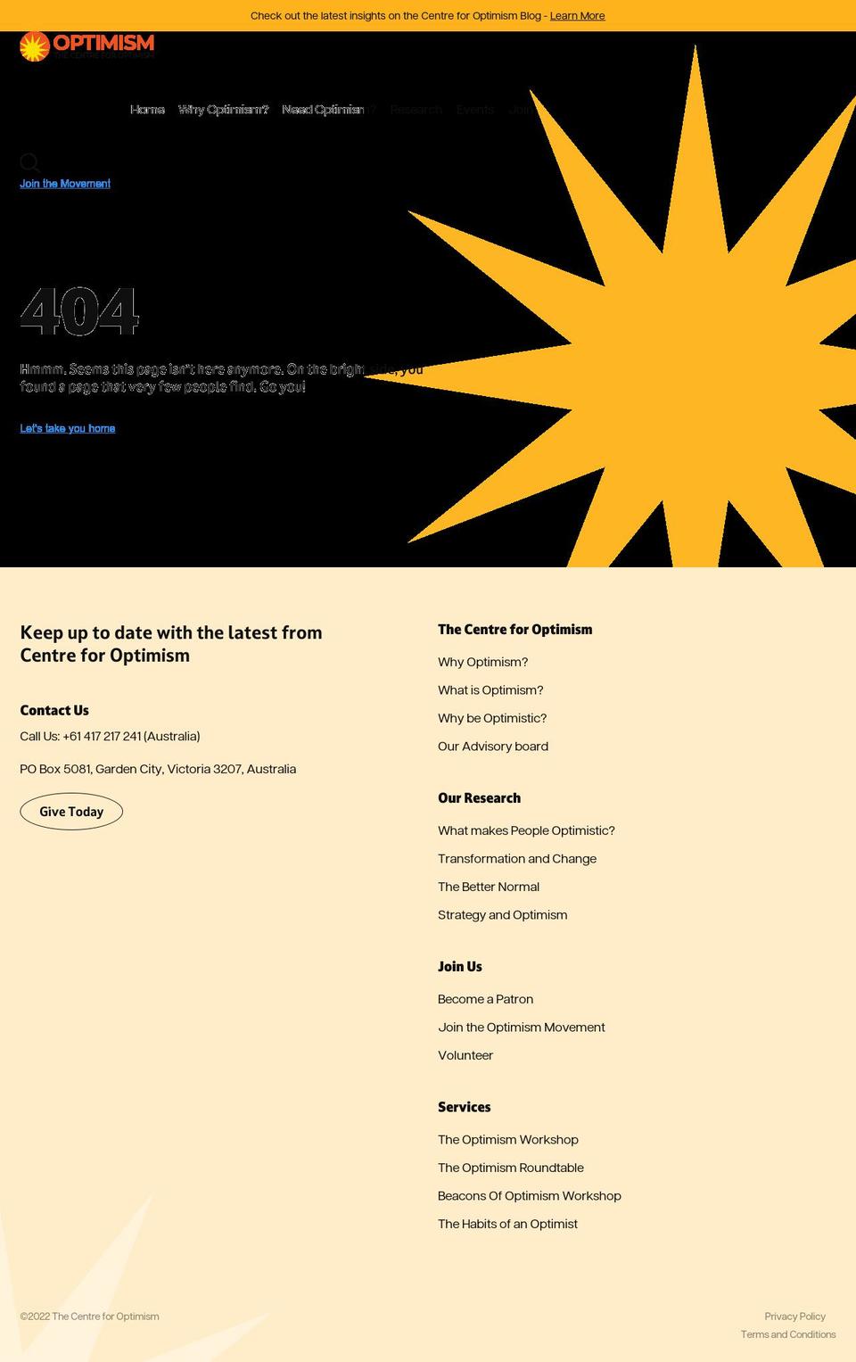case4optimism.com — Shopify storefront screenshot