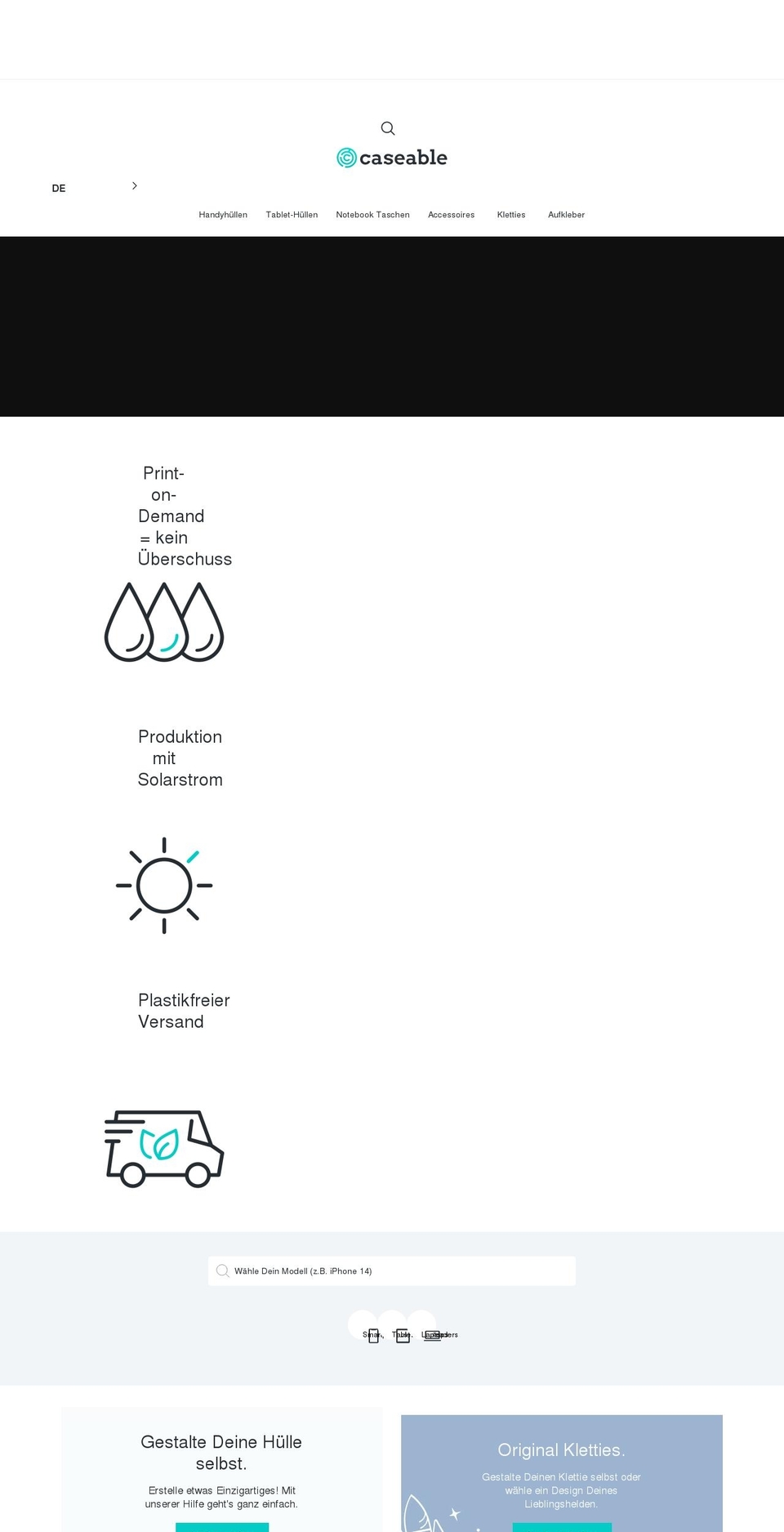 caseable.de shopify website screenshot