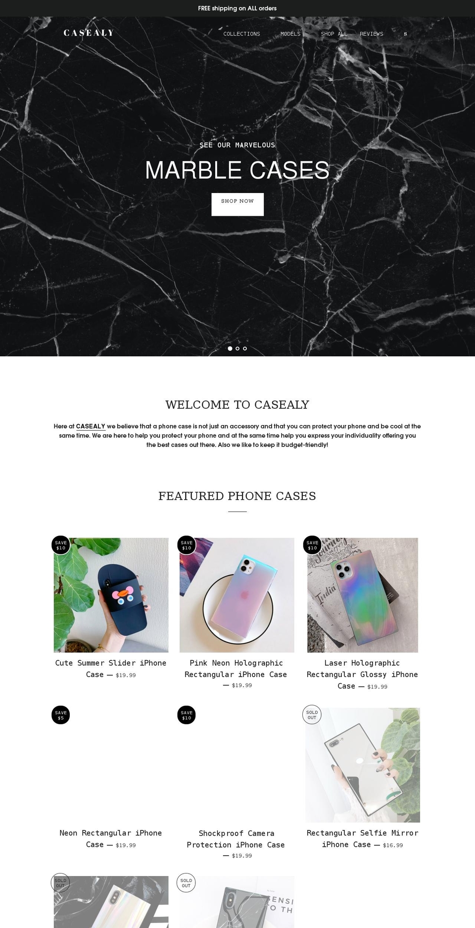 casealy.com — Shopify storefront screenshot
