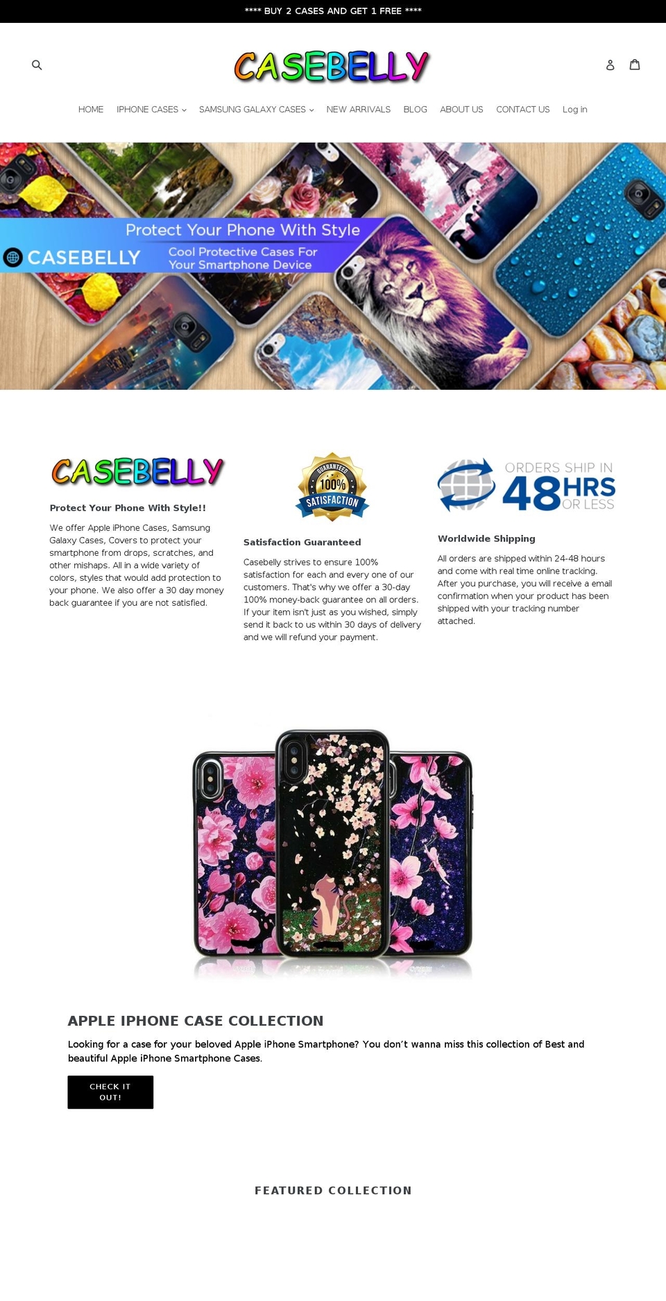 casebelly.com shopify website screenshot