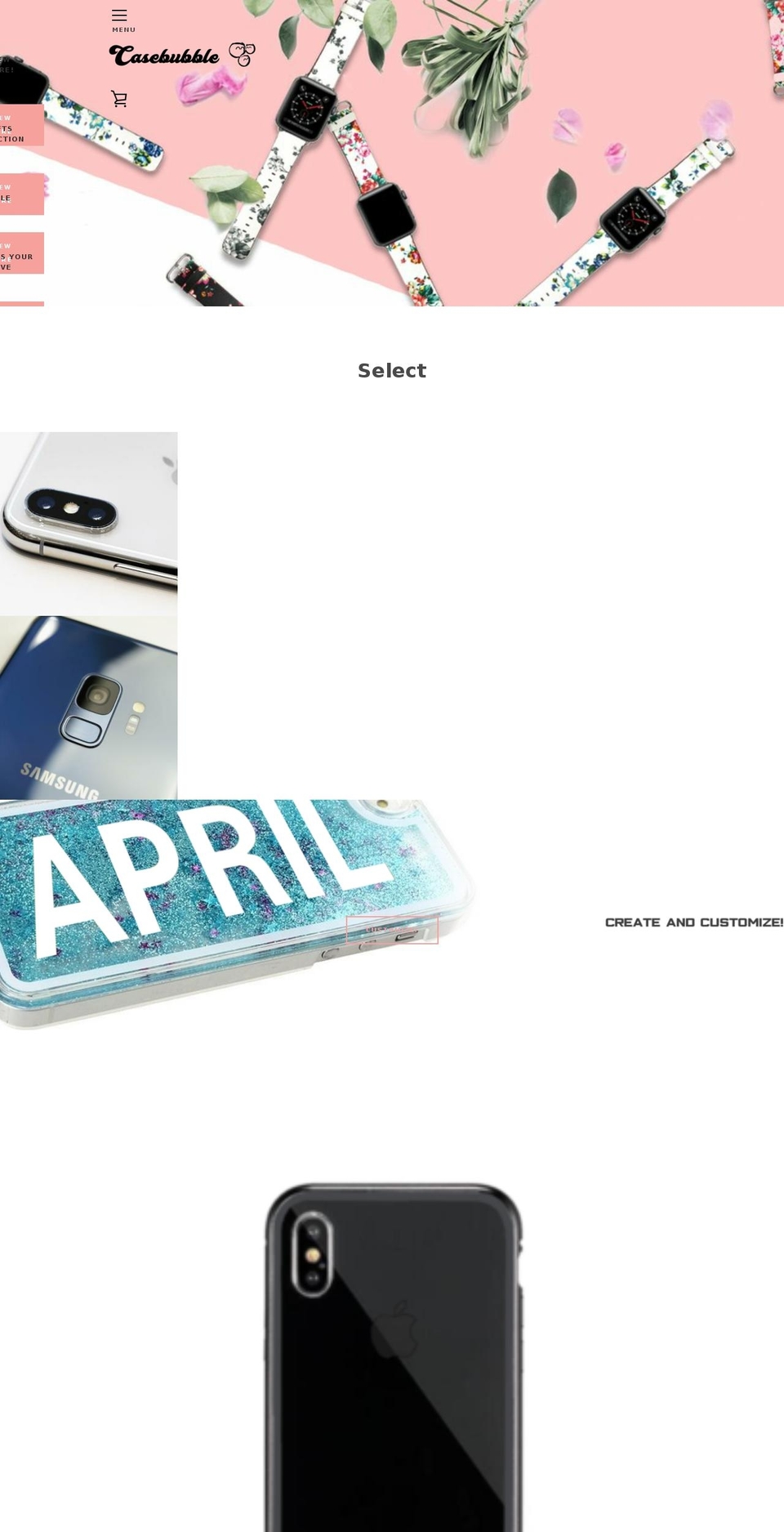 casebubble.com shopify website screenshot