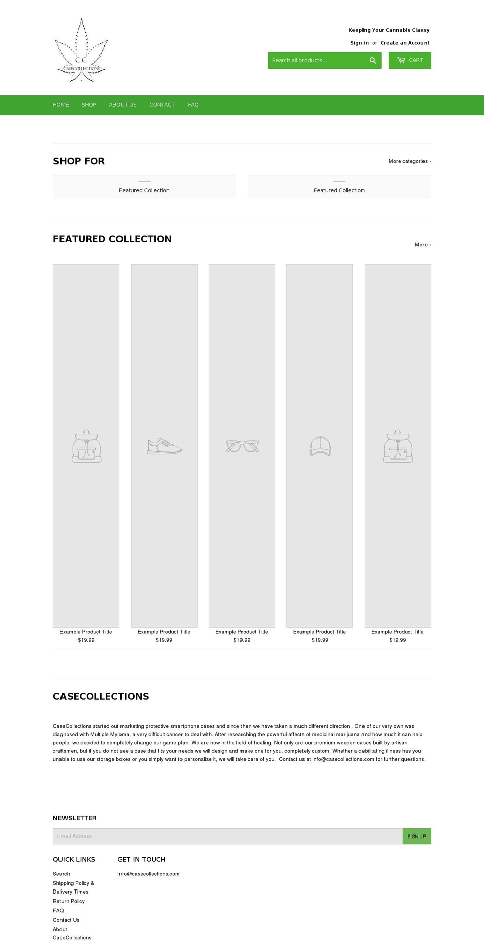 casecollections.com — Shopify storefront screenshot