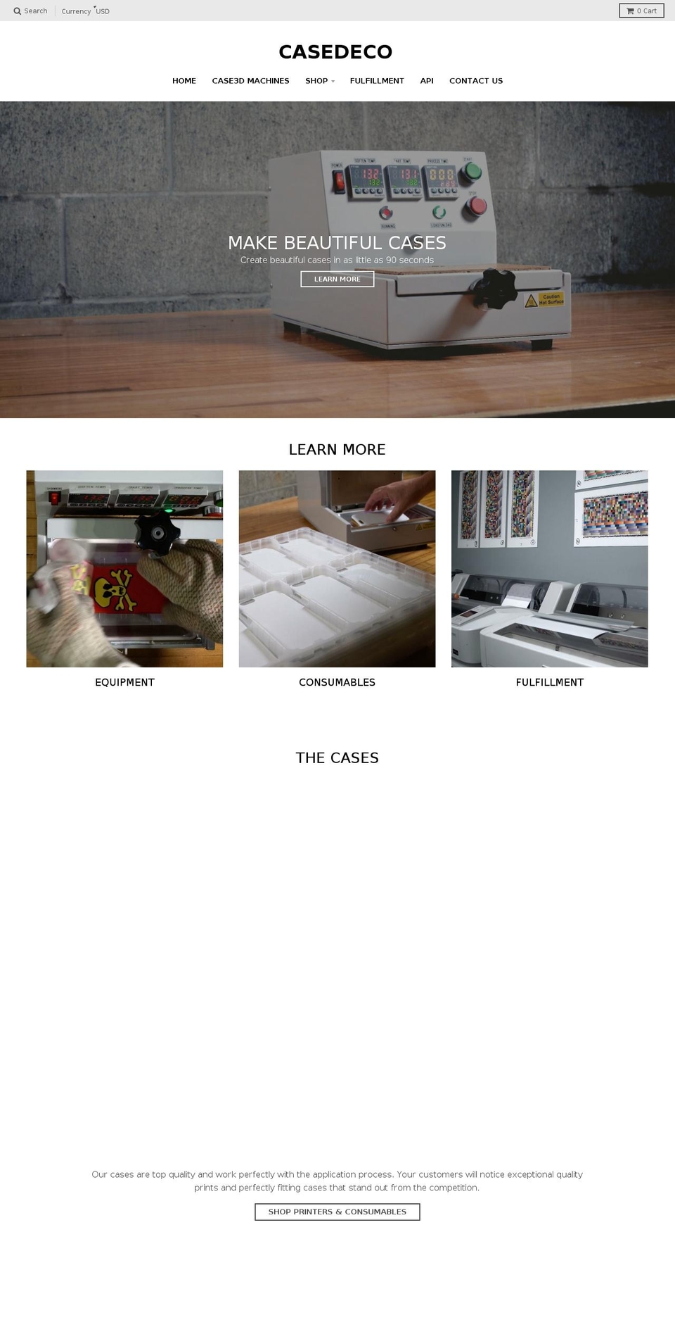 casedeco.com — Shopify storefront screenshot
