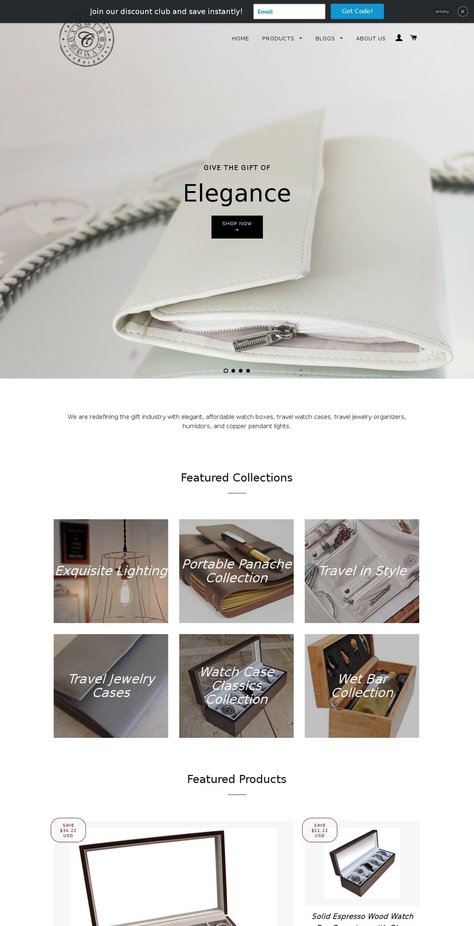 caseelegance.com shopify website screenshot