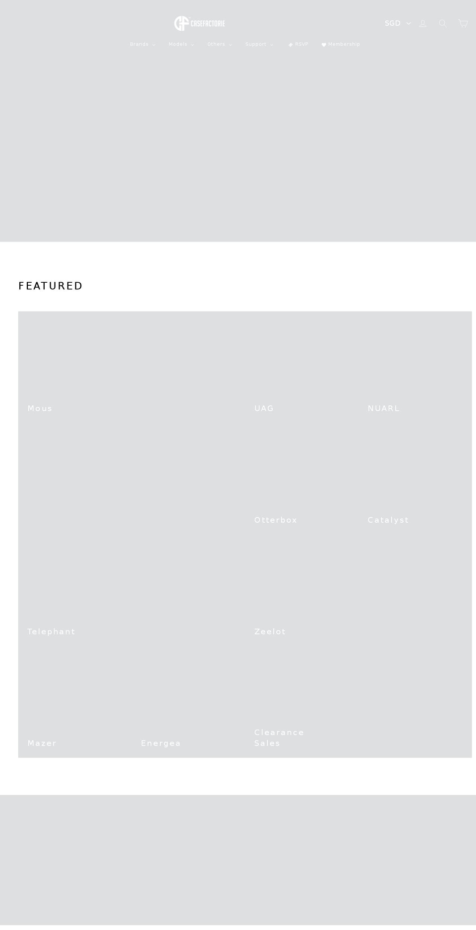 casefactorie.com — Shopify storefront screenshot