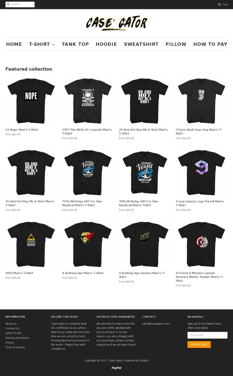 casegator.com shopify website screenshot