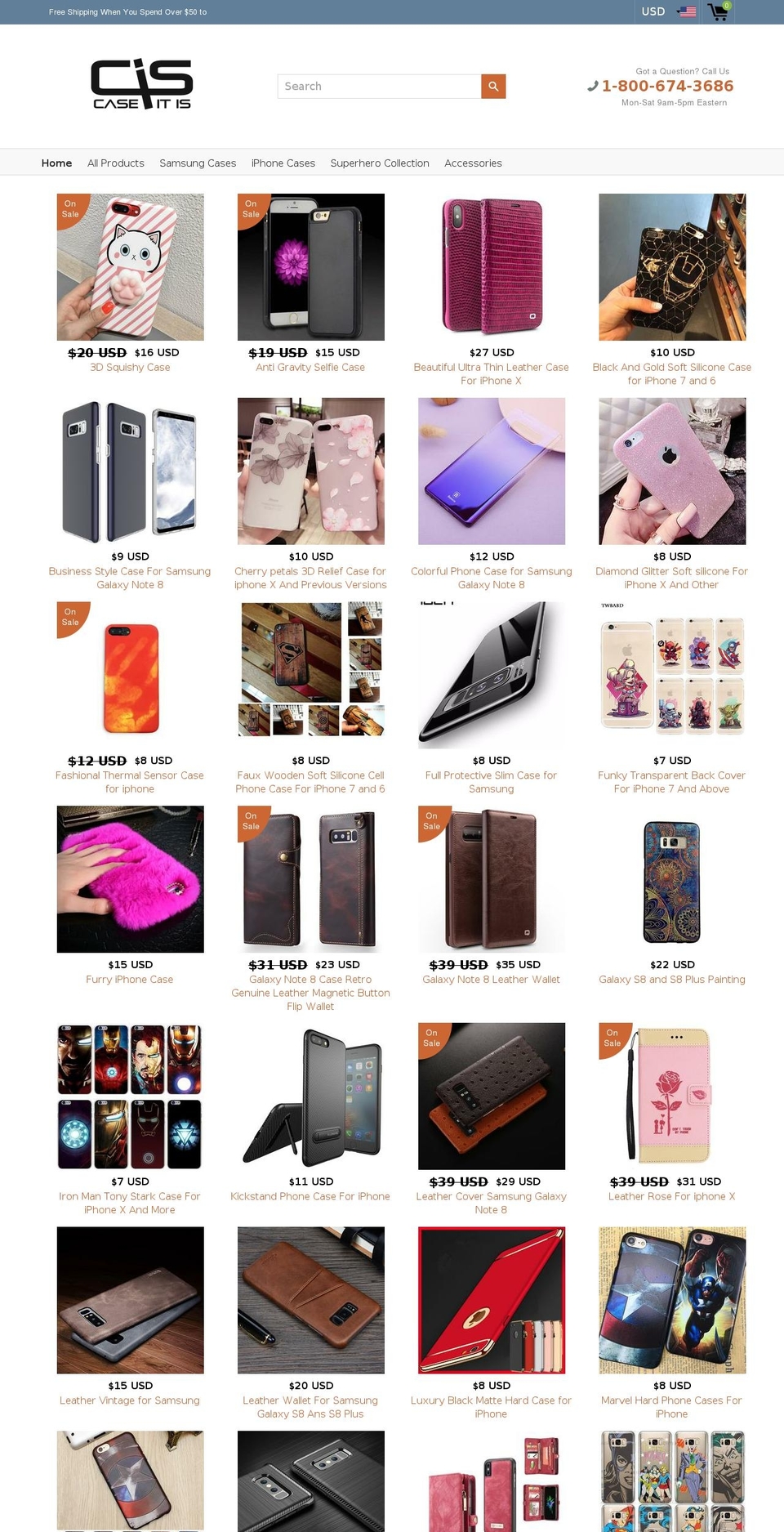 caseitis.com — Shopify storefront screenshot