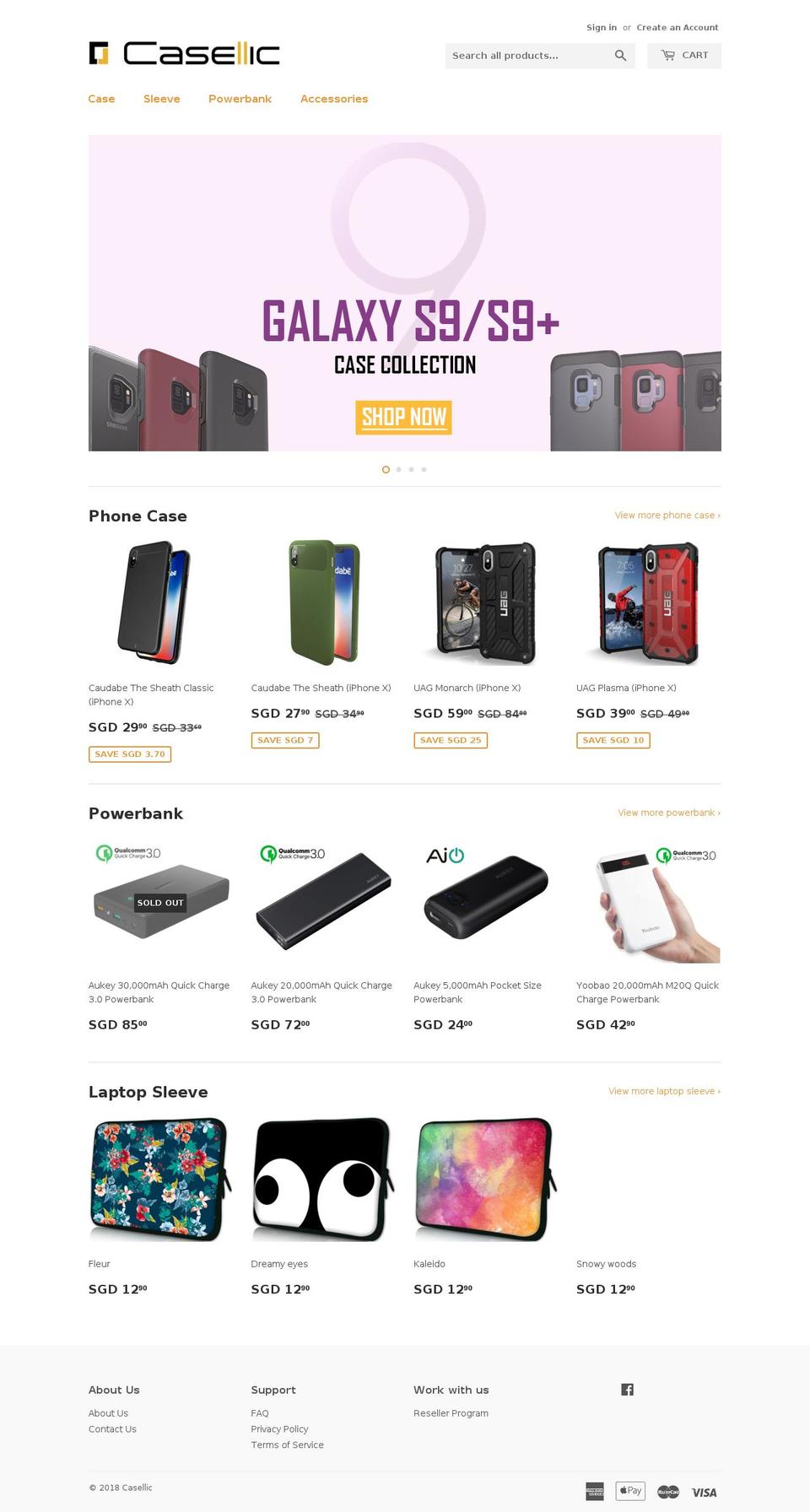 casellic.com — Shopify storefront screenshot