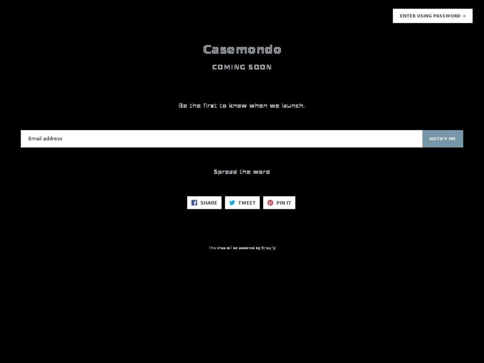 casemondo.com shopify website screenshot