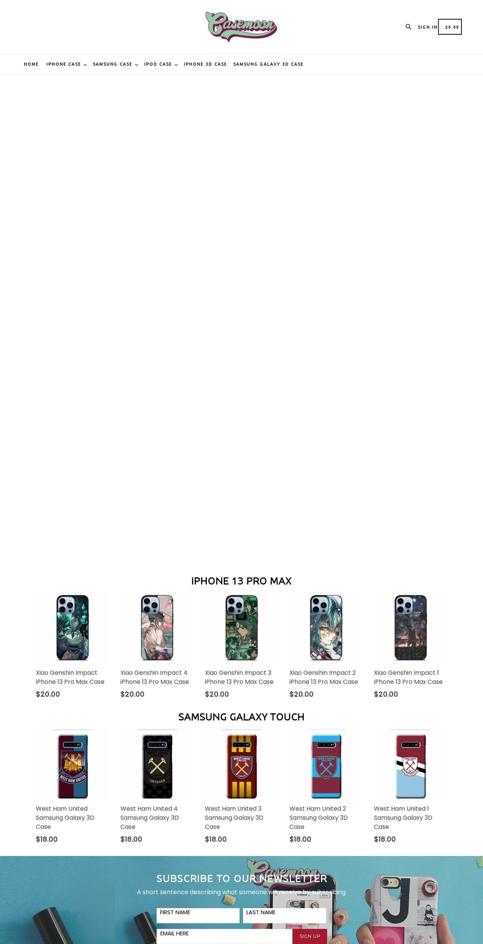 casemoon.com shopify website screenshot