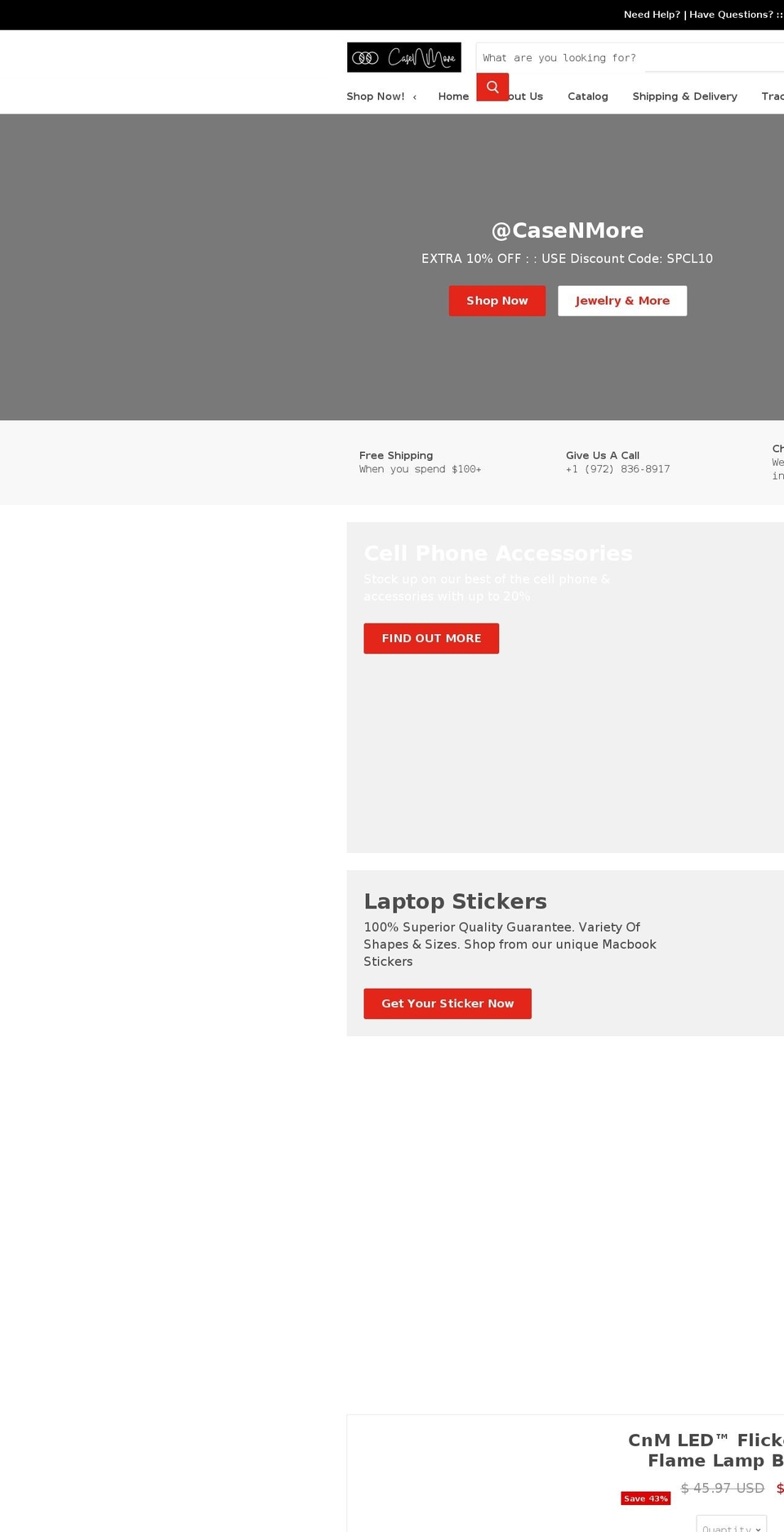 casenmore.com — Shopify storefront screenshot
