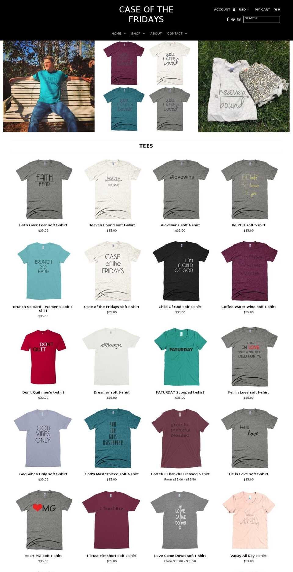 caseofthefridays.com shopify website screenshot