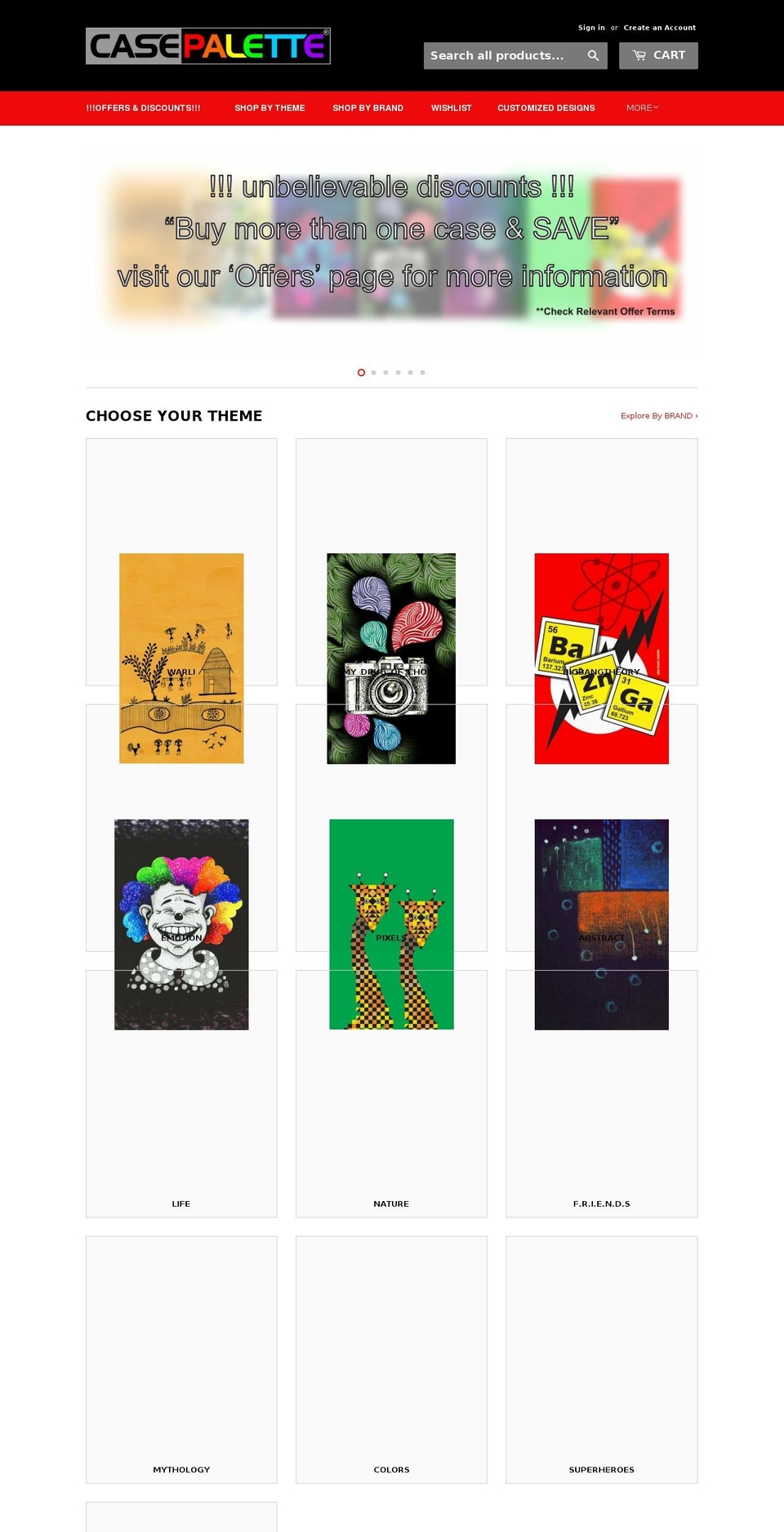 casepalette.com — Shopify storefront screenshot