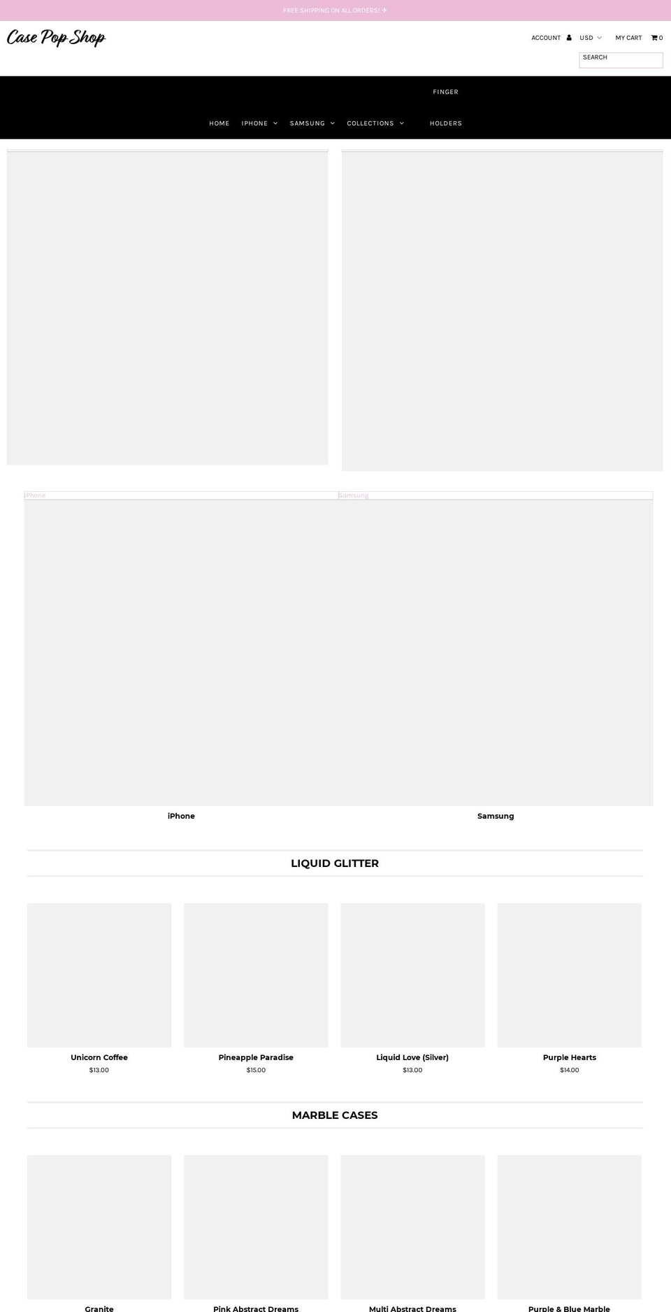 casepopshop.com — Shopify storefront screenshot