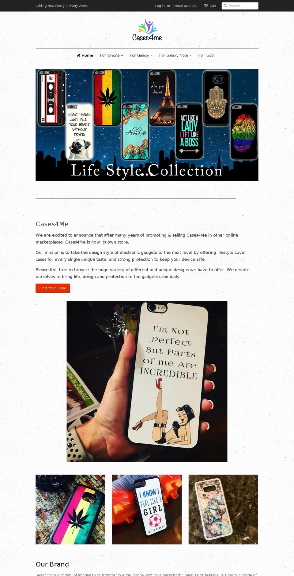 cases4me.com shopify website screenshot