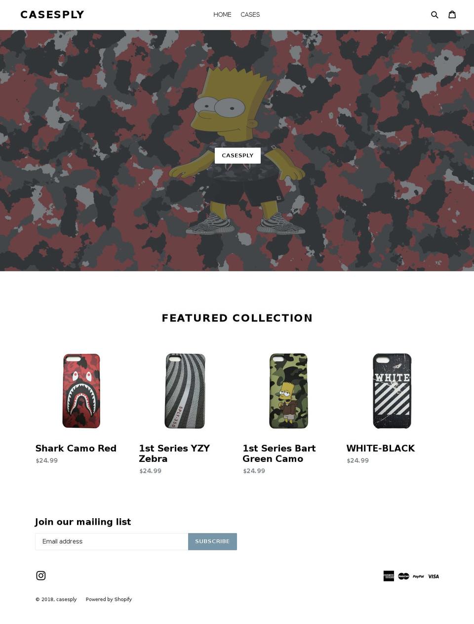 casesply.com — Shopify storefront screenshot