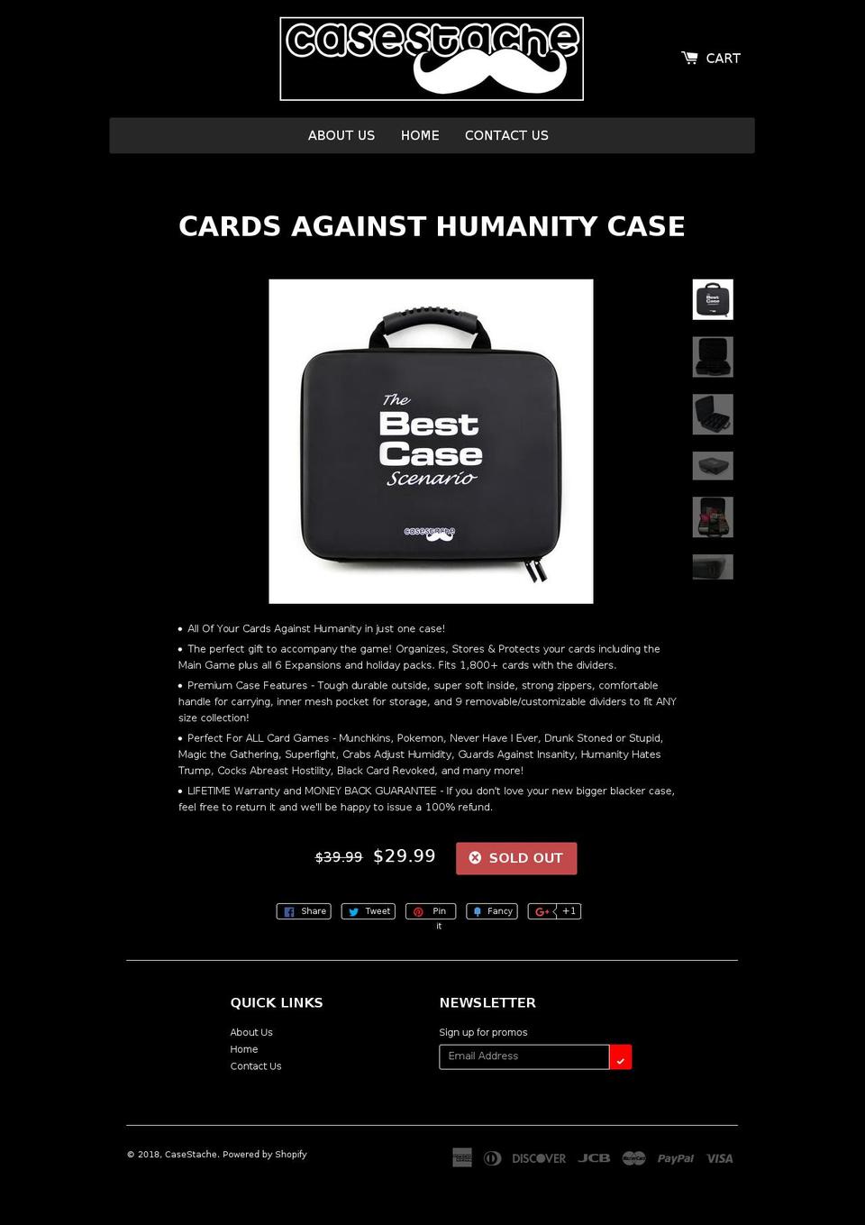 casestache.net shopify website screenshot