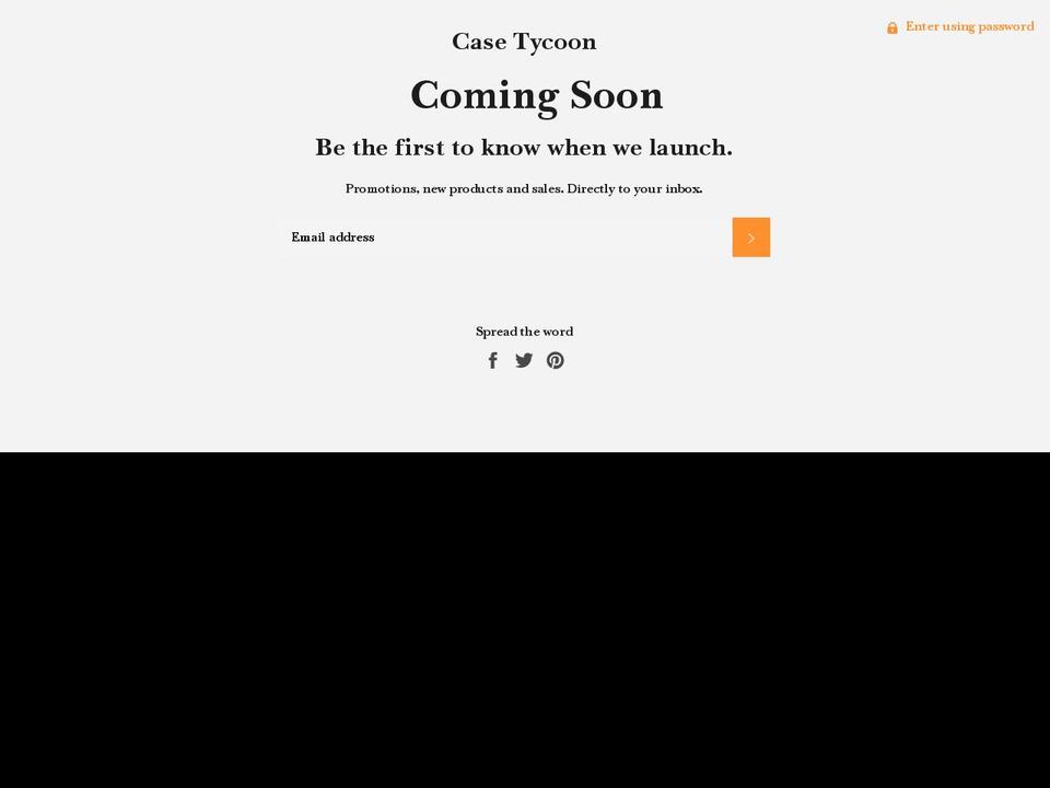casetycoon.com — Shopify storefront screenshot