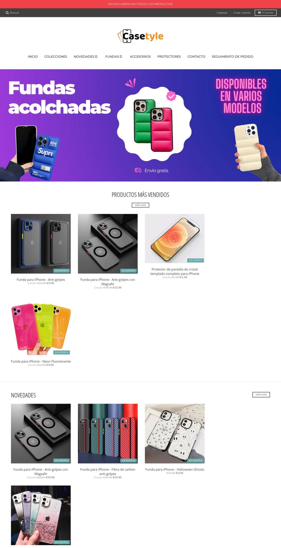 casetyle.com — Shopify storefront screenshot