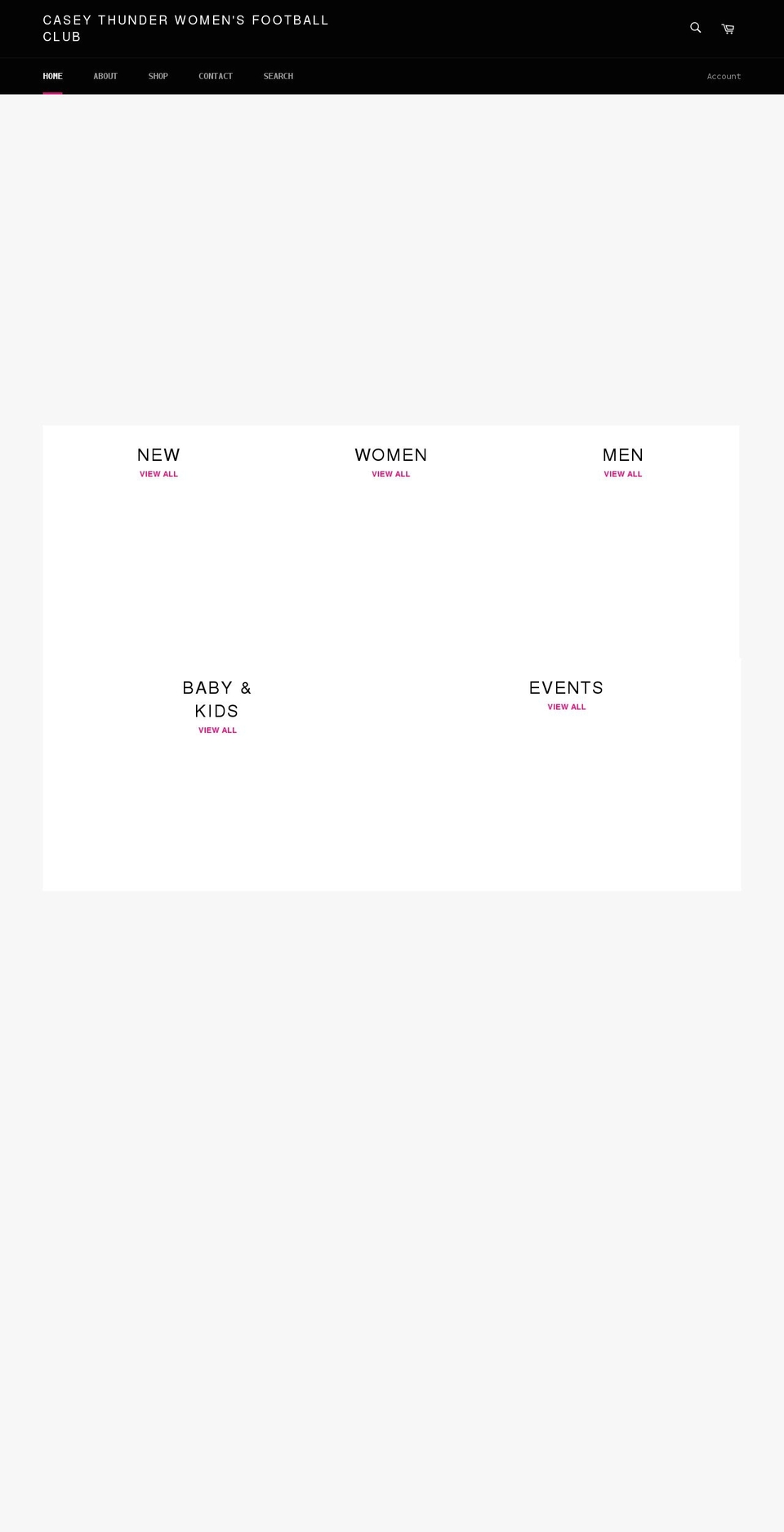 caseythunderfc.com shopify website screenshot