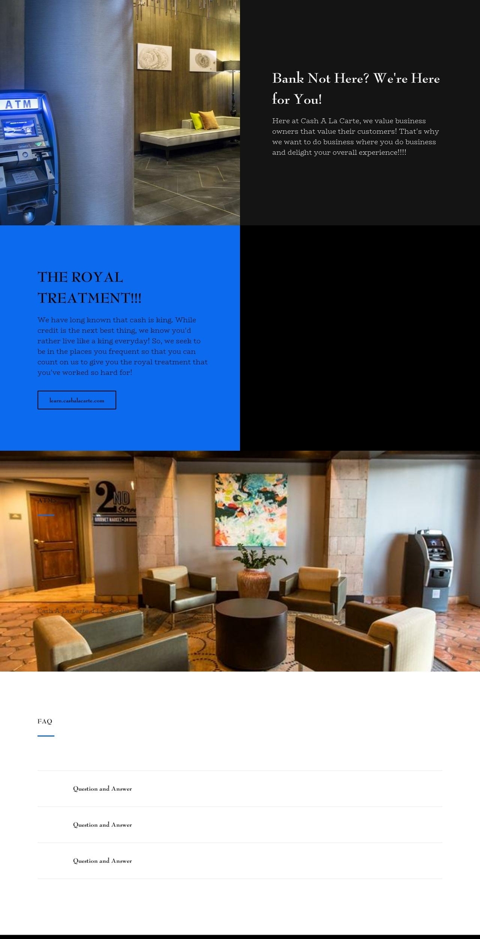 cashalacarte.com — Shopify storefront screenshot