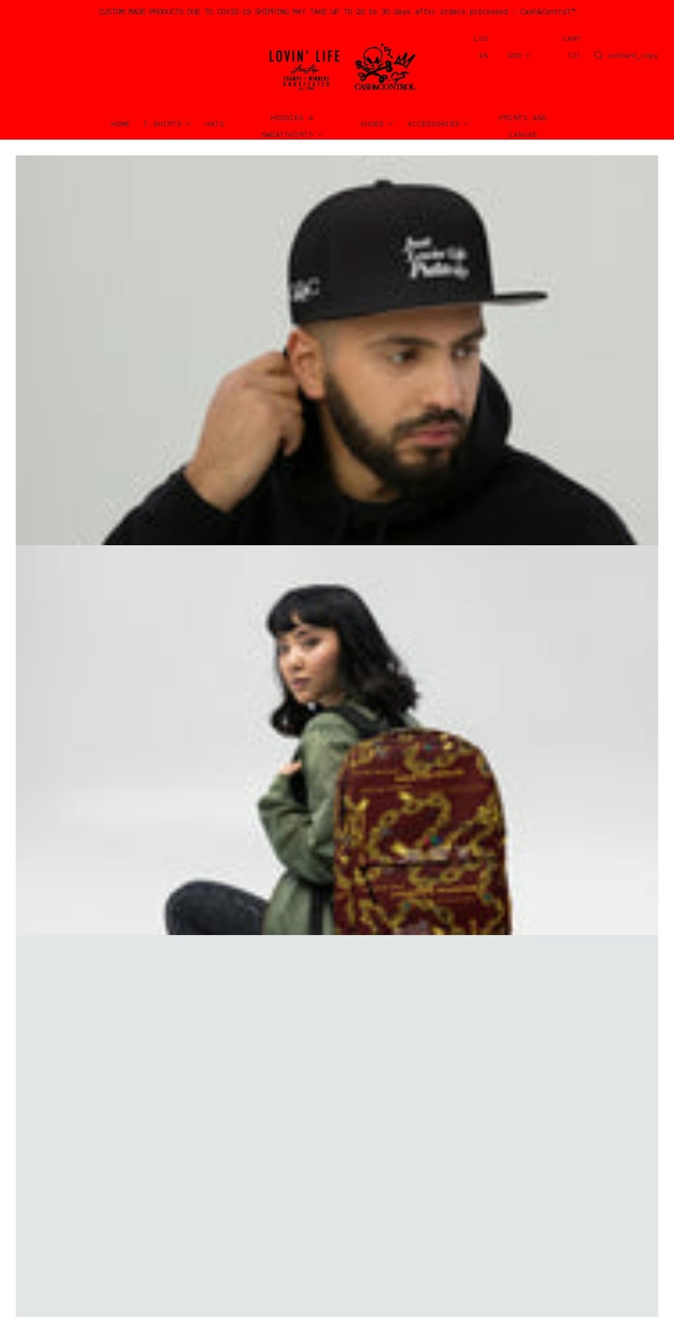 cashandcontrol.com shopify website screenshot