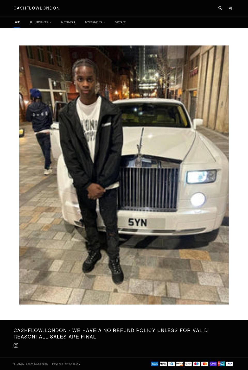 cashflowlondon.com shopify website screenshot