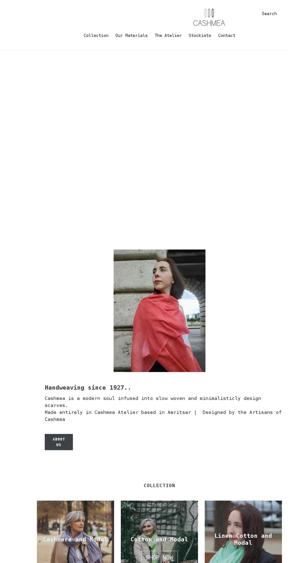 cashmeashop.com shopify website screenshot