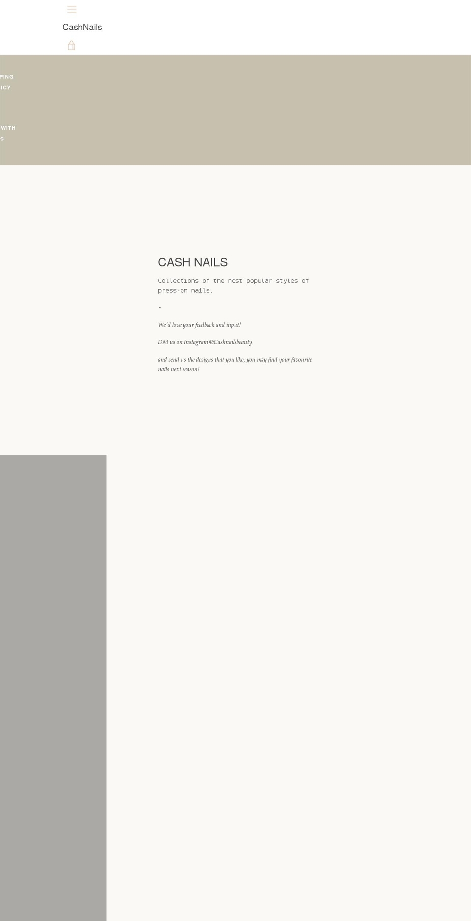 cashnailsbeauty.com shopify website screenshot