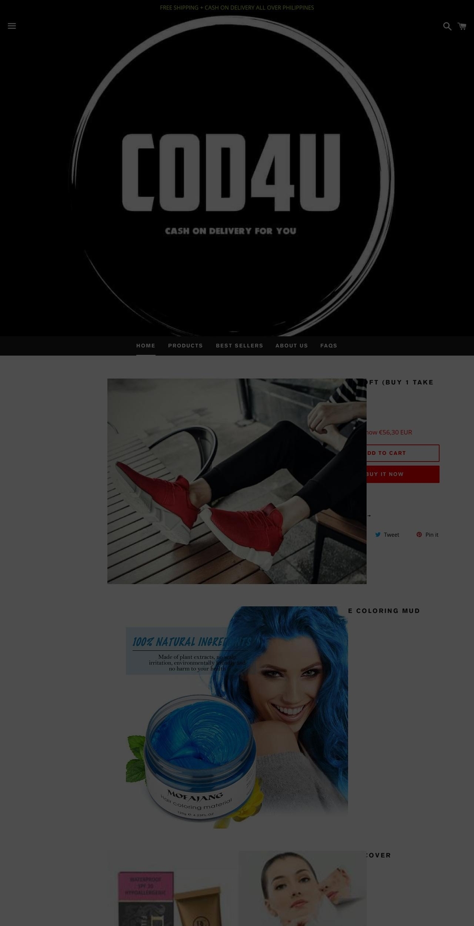 cashondeliveries.com — Shopify storefront screenshot