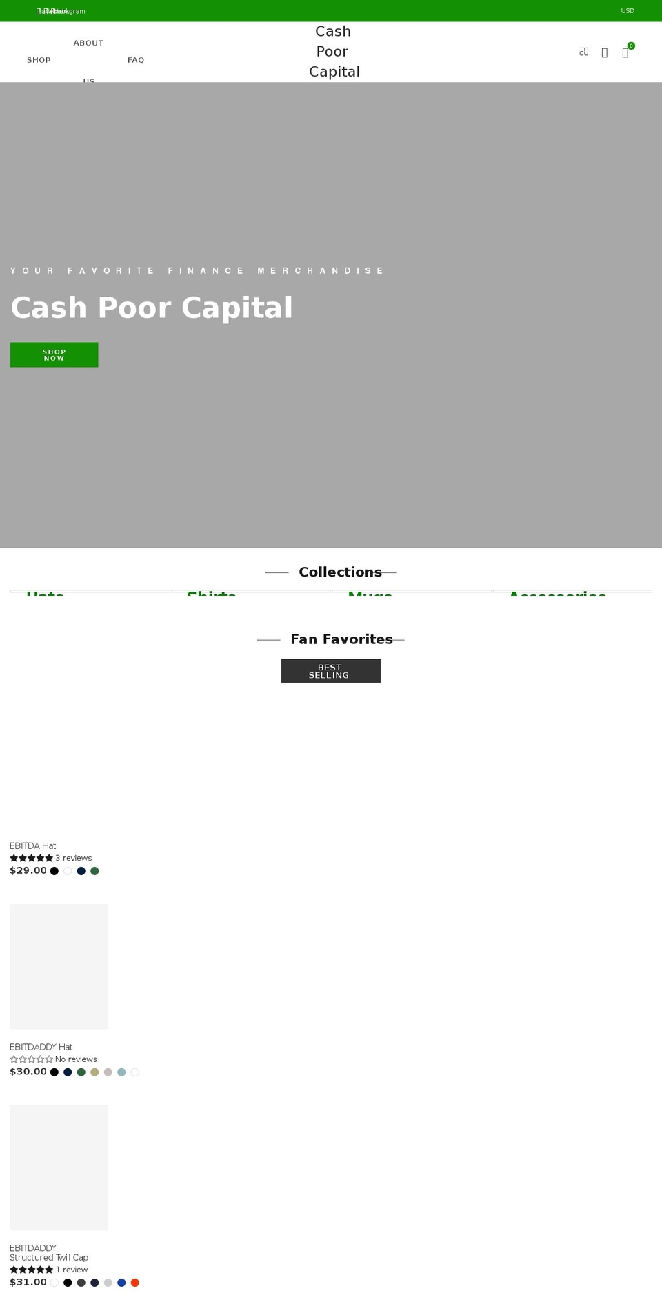 cashpoorcapital.com shopify website screenshot