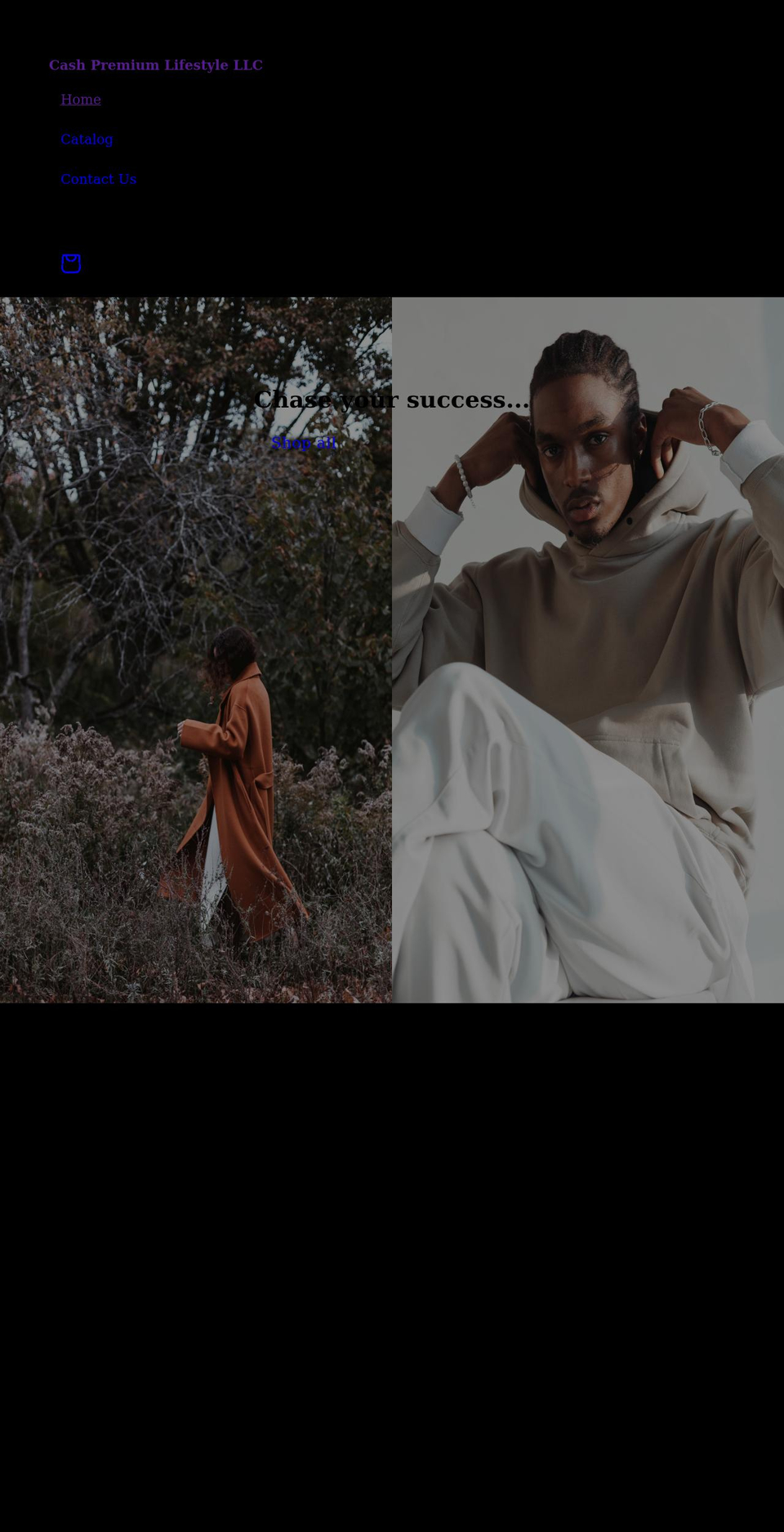 cashpremiumclothing.com shopify website screenshot