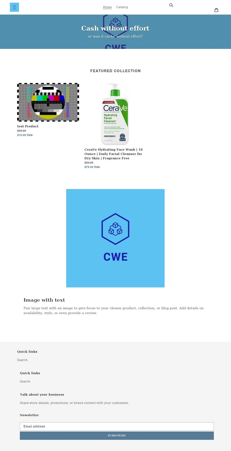 cashwithouteffort.com shopify website screenshot