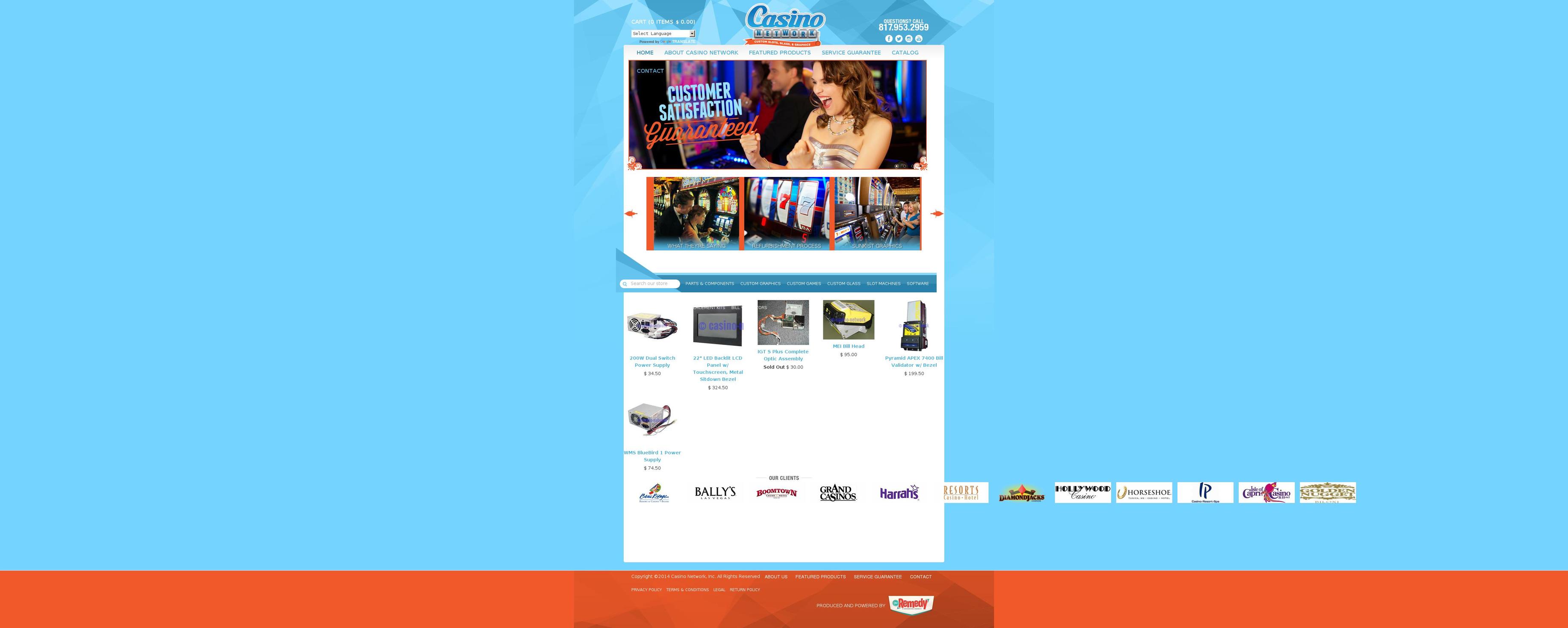 casinonetworkinc.com shopify website screenshot