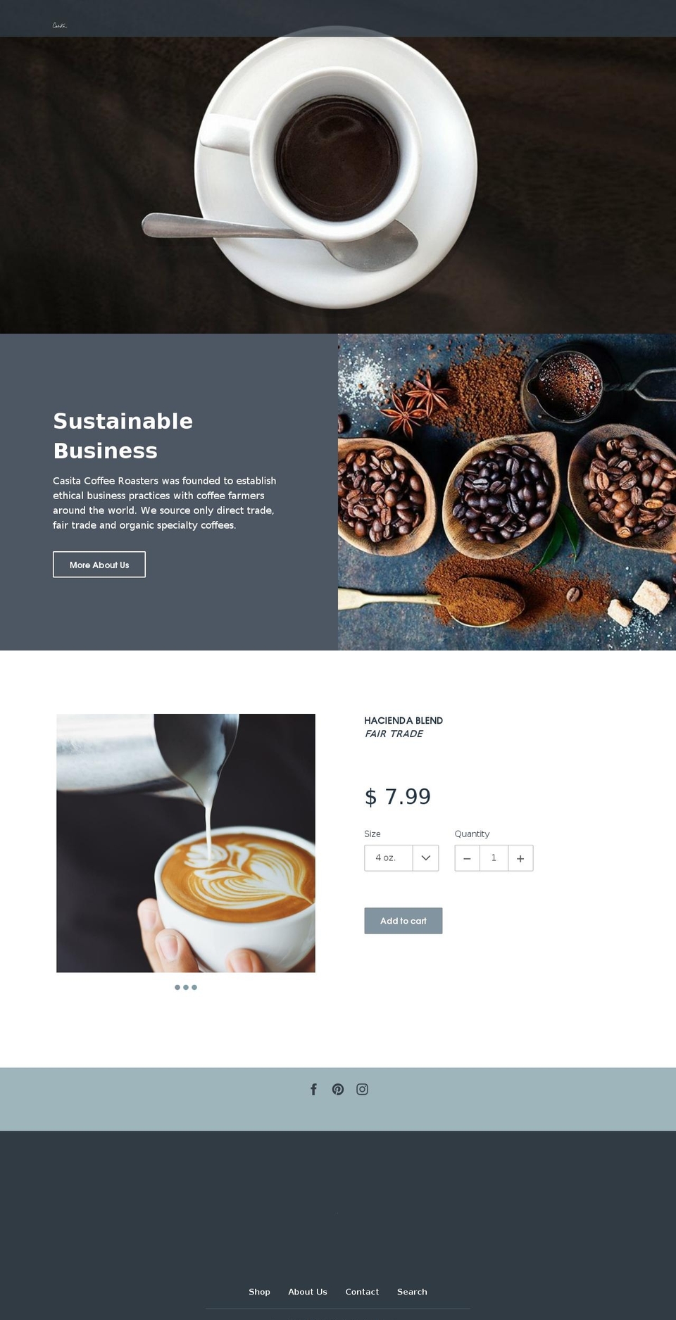 Casita Coffee Roasters 2 Shopify theme site example casita.coffee