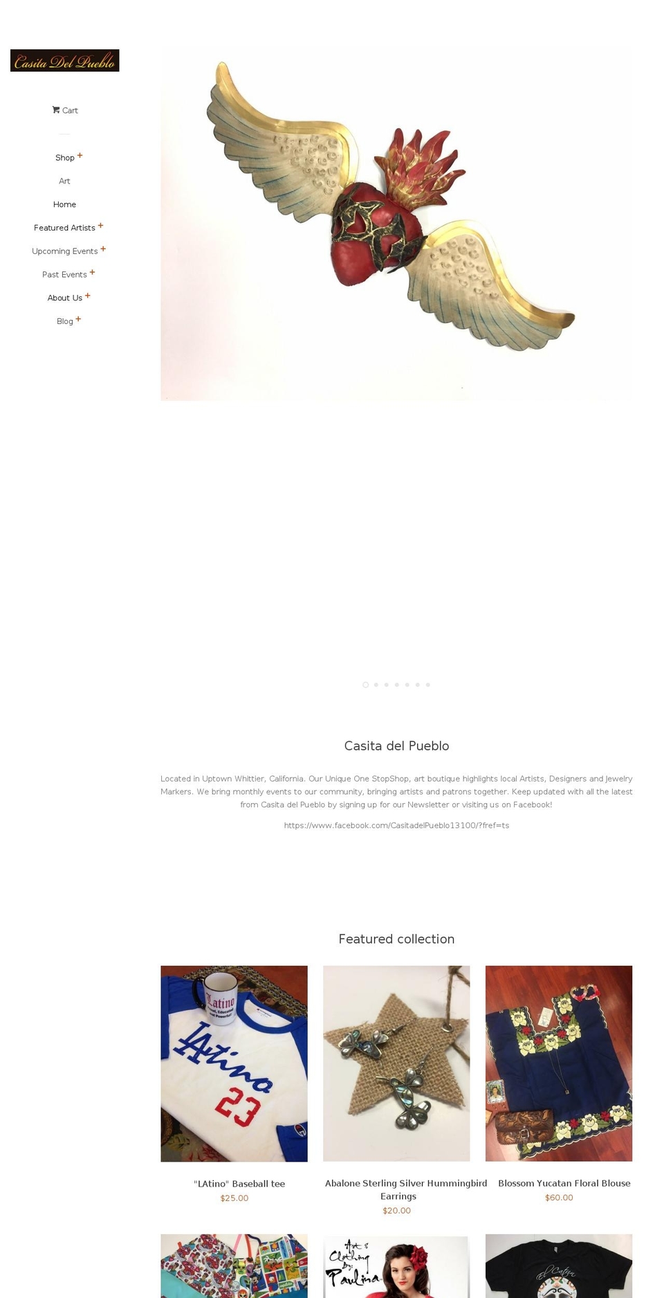 casitadelpueblo.org shopify website screenshot