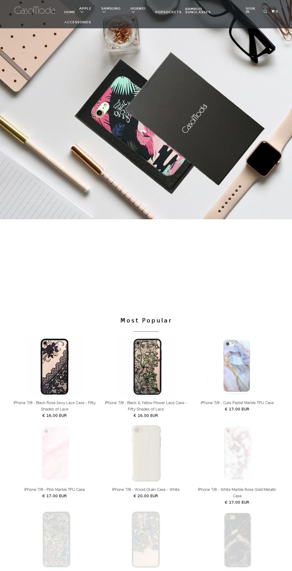 casomoda.com — Shopify storefront screenshot