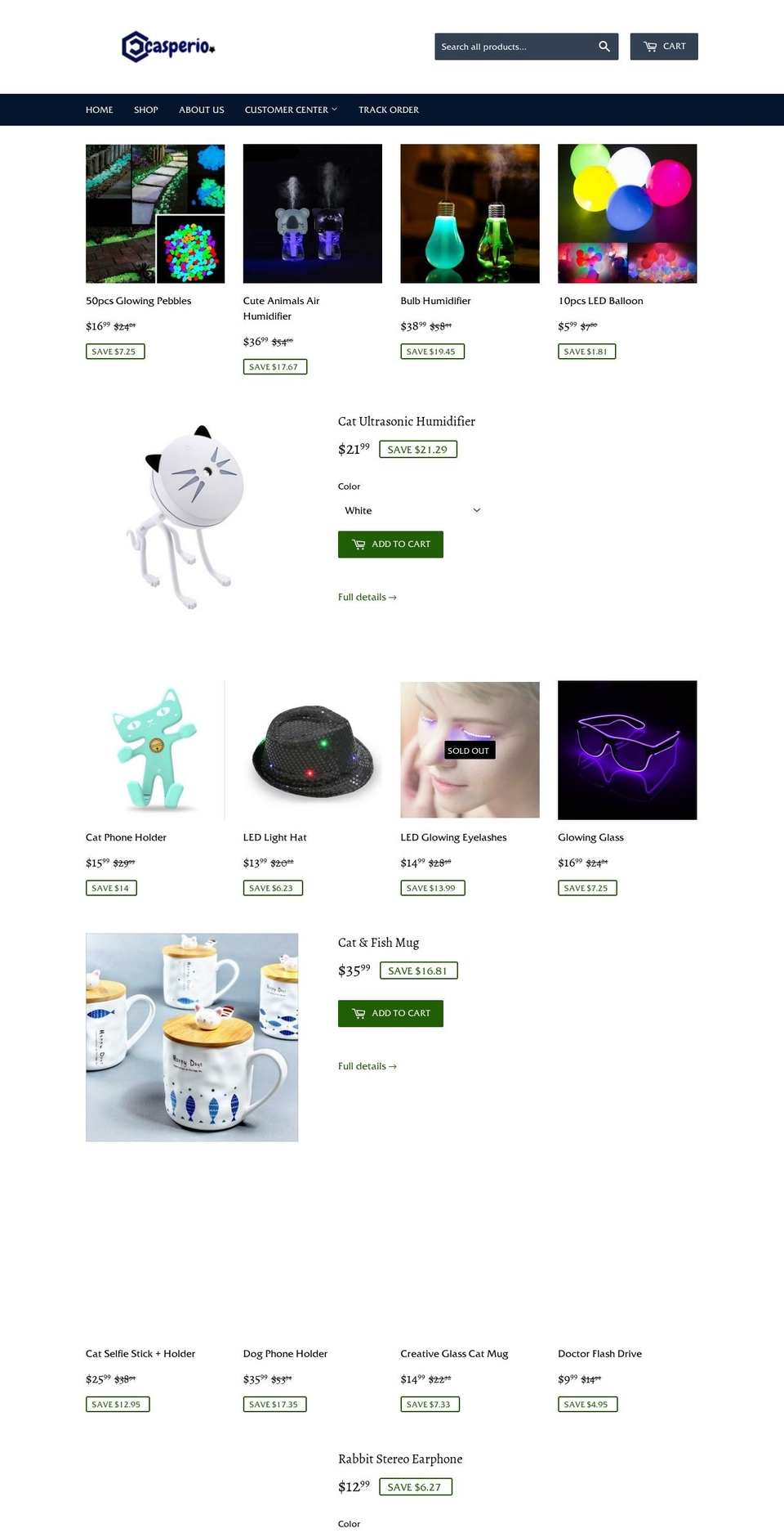 casperio.com — Shopify storefront screenshot